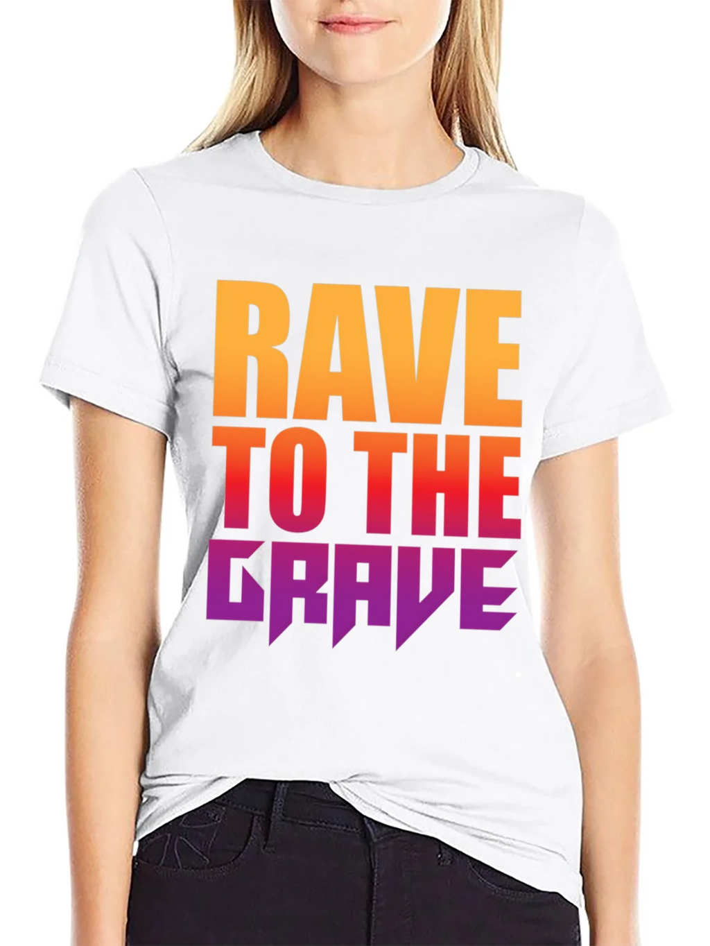 Rave to the Grave Graphic Tee - Bold Gradient Design product image 8