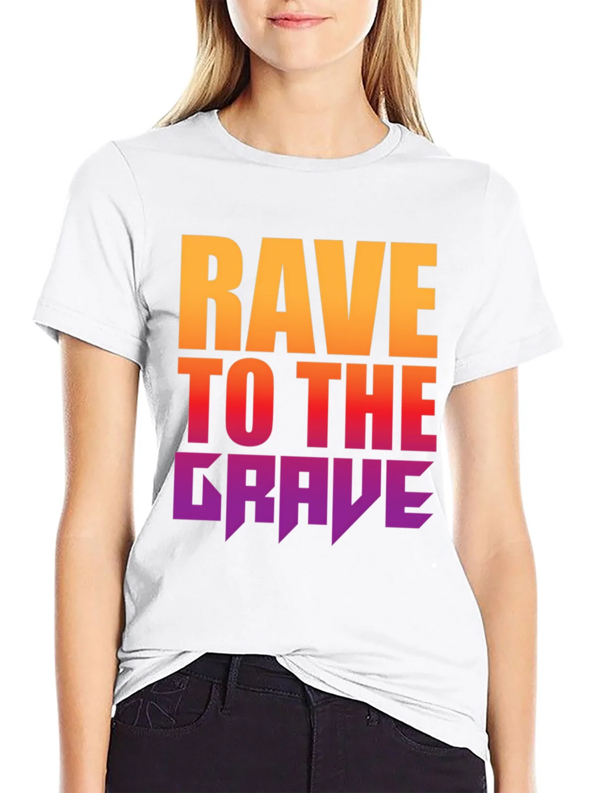 Rave to the Grave Graphic Tee - Bold Gradient Design product image 8