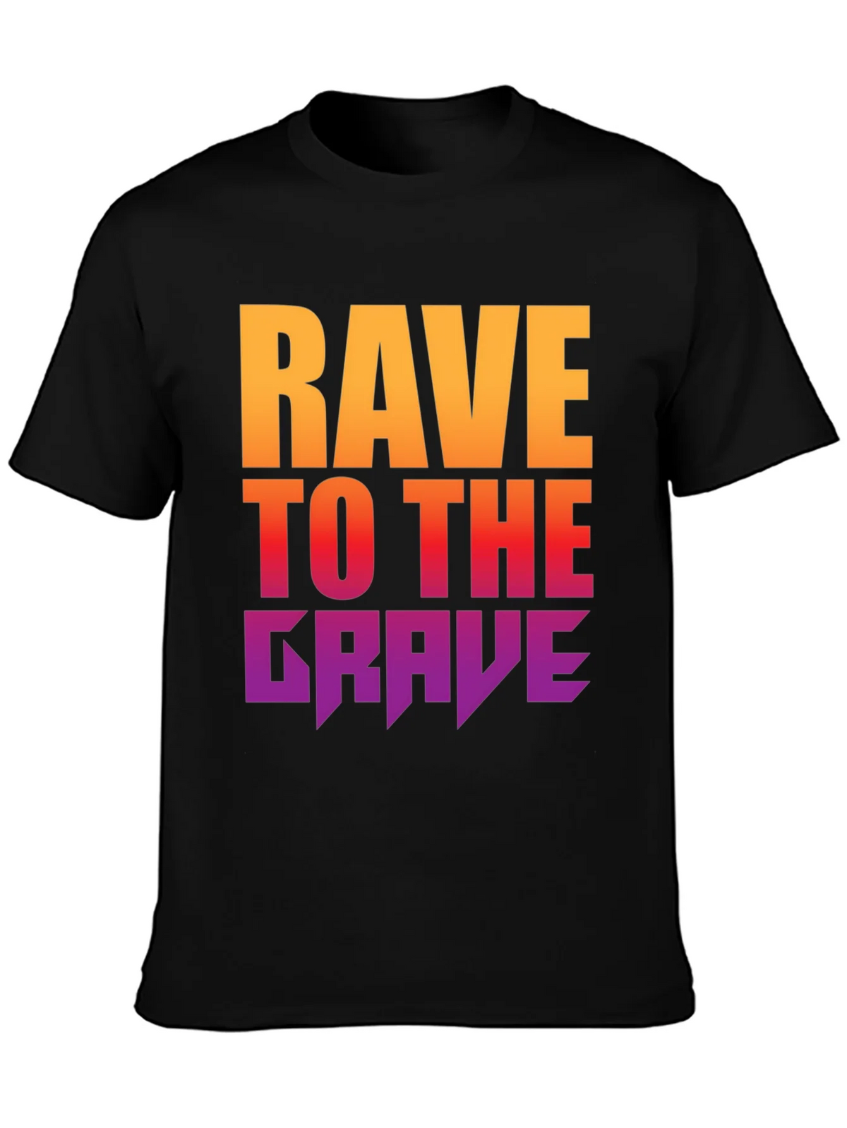Rave to the Grave Graphic Tee - Bold Gradient Design product image 3