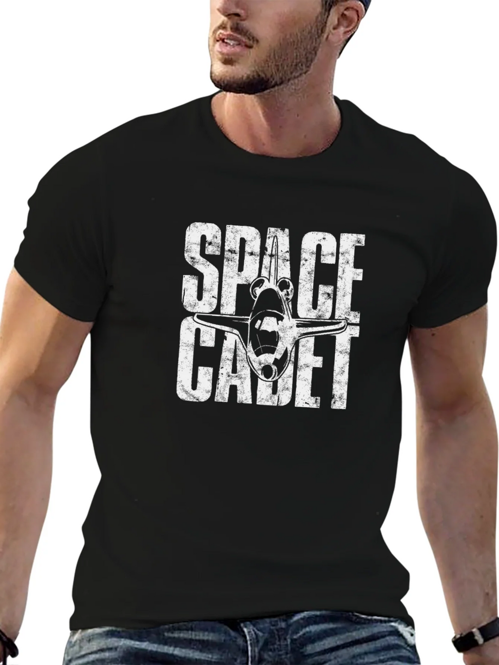 Space Cadet Shuttle T-Shirt - Black product image 6