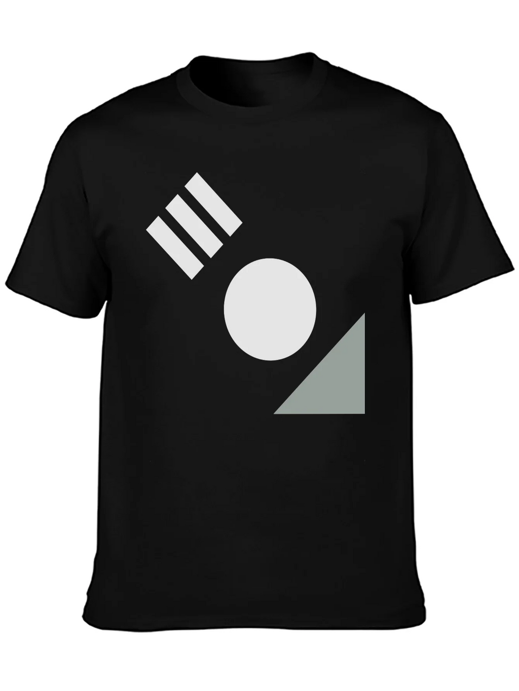 Geometric Black T-Shirt - Modern Design product image 3