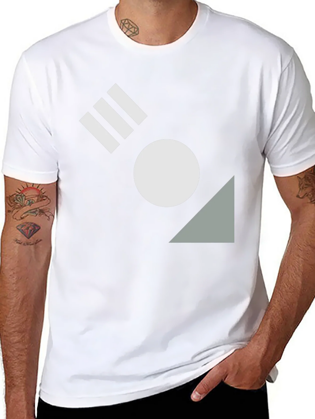 Geometric Black T-Shirt - Modern Design product image 7