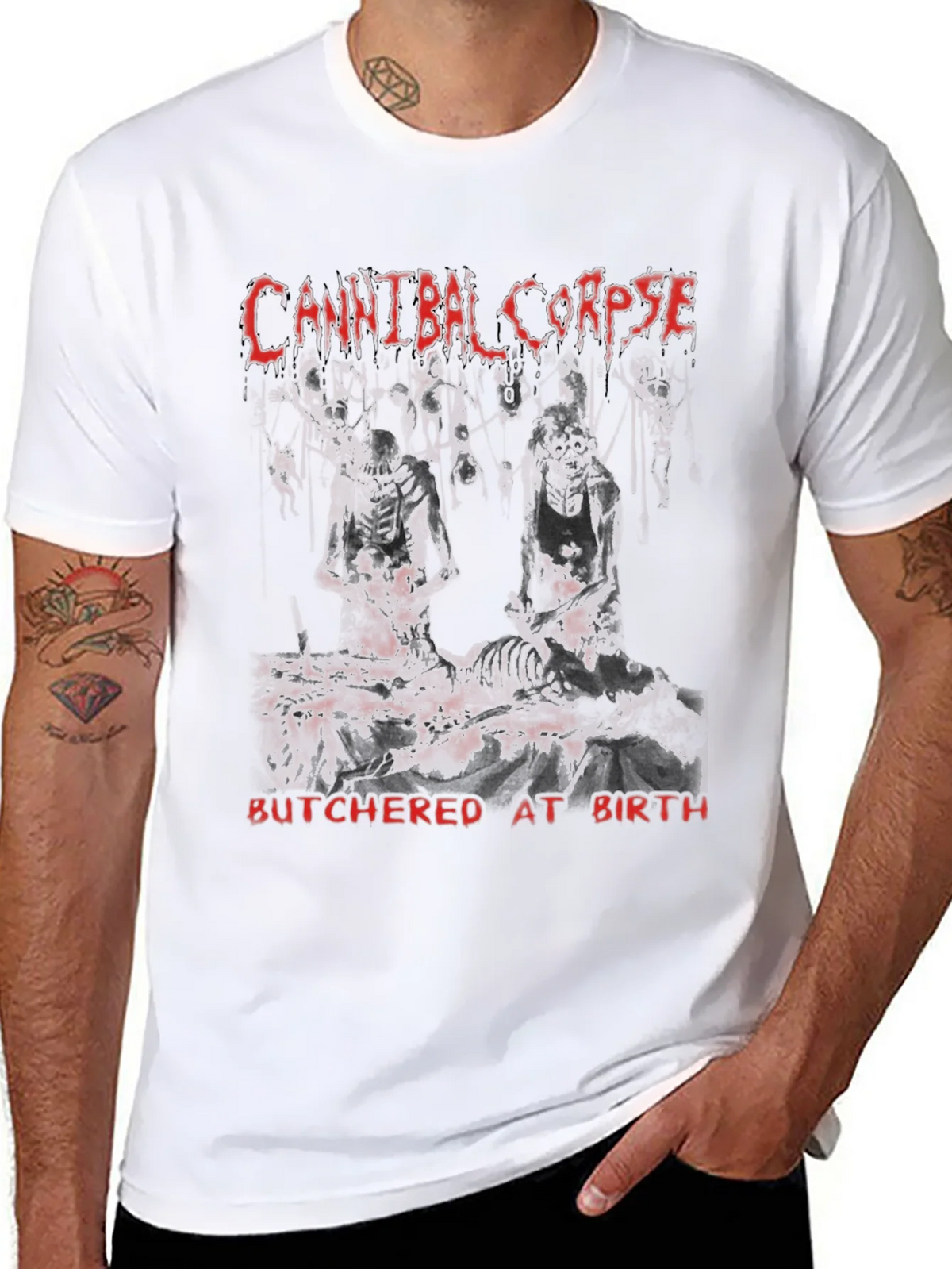 Cannibal Corpse Butchered at Birth Black T-Shirt product image 7