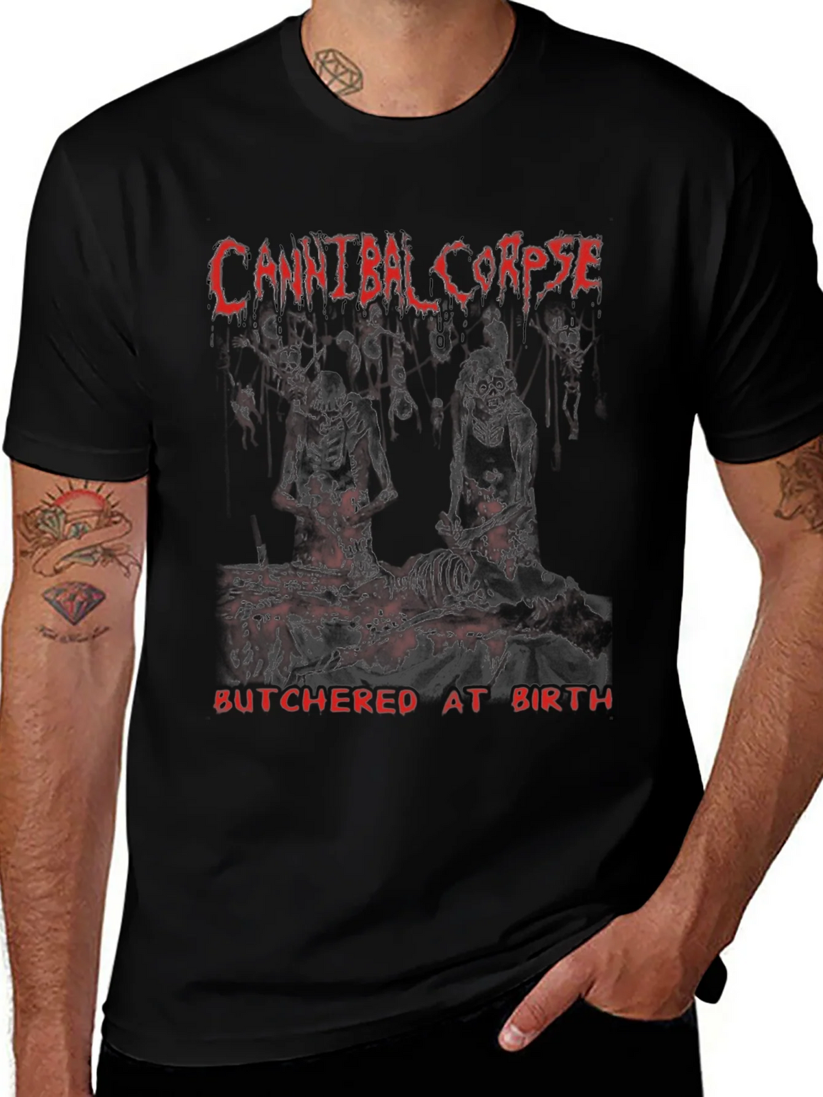 Cannibal Corpse Butchered at Birth Black T-Shirt product image 1