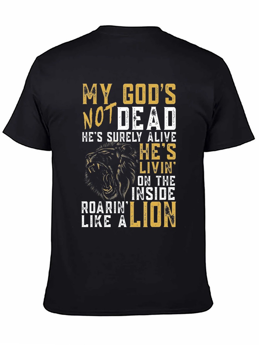My Gods Not Dead Lion Graphic T-Shirt product image 4
