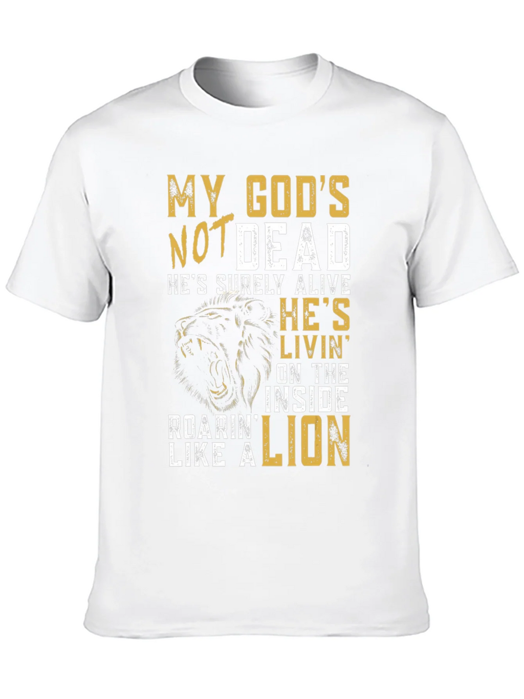 My Gods Not Dead Lion Graphic T-Shirt product image 9