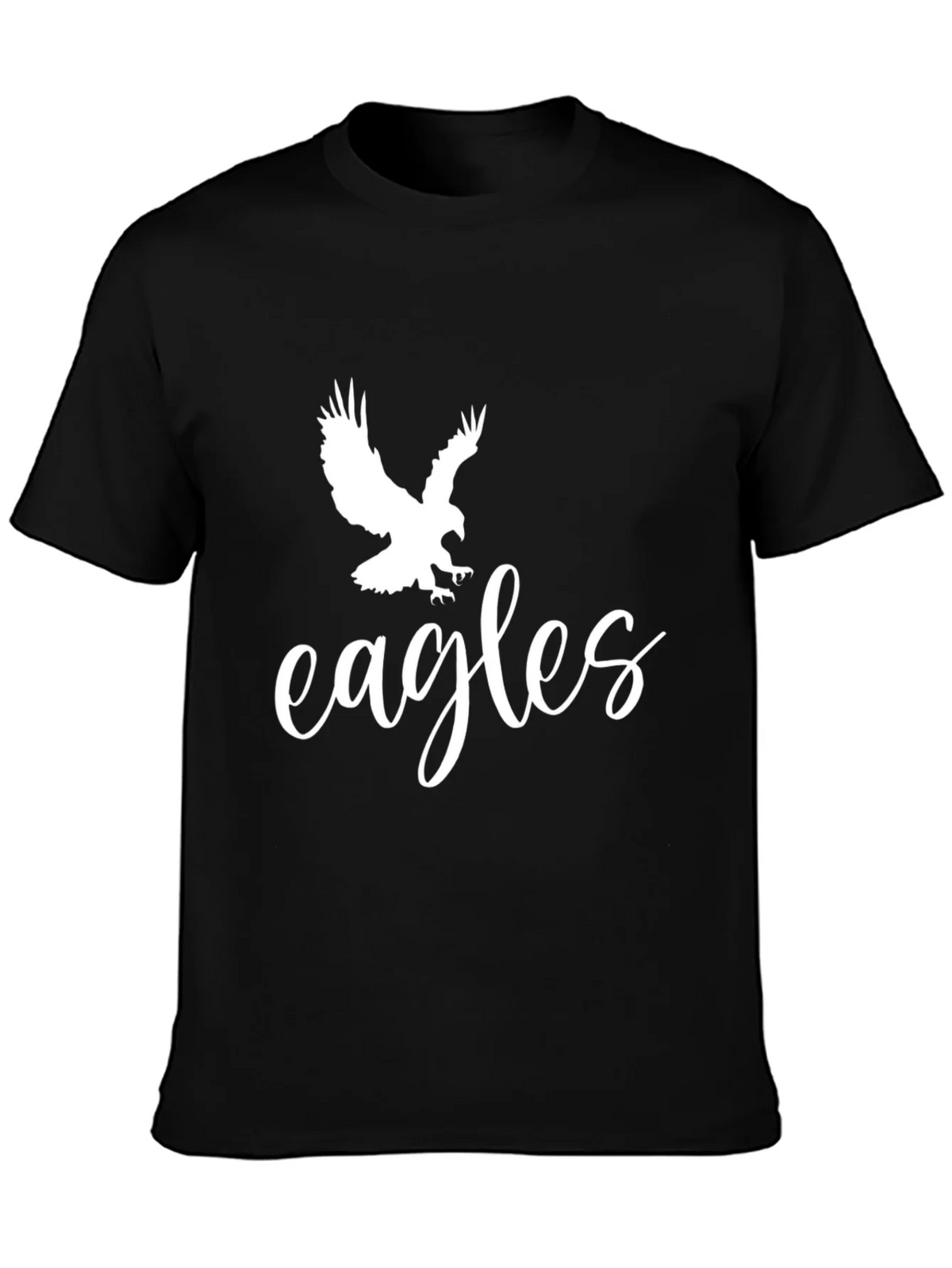 Eagles Graphic Tee - Black Cotton T-Shirt product image 3