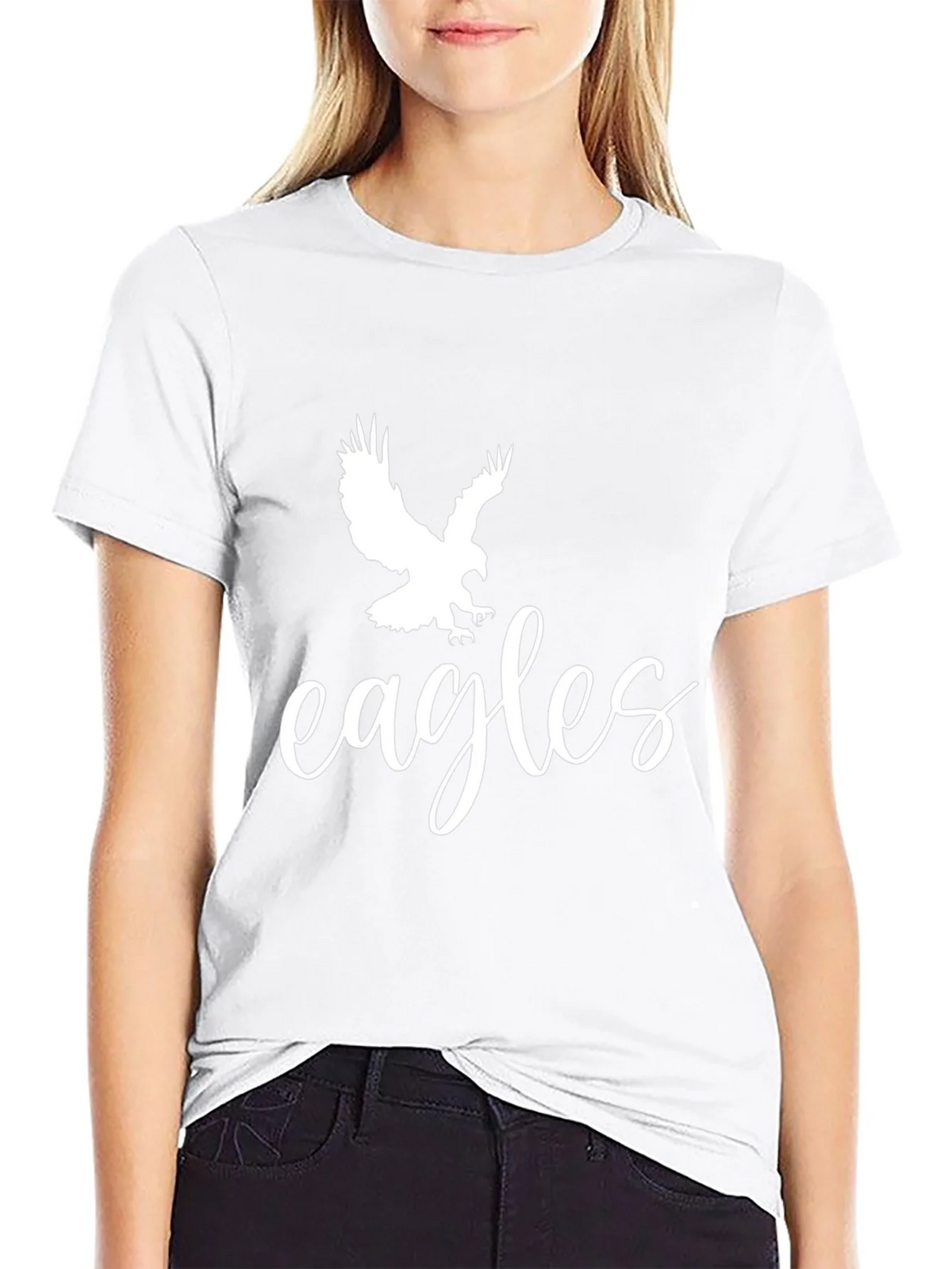 Eagles Graphic Tee - Black Cotton T-Shirt product image 8