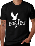 Eagles Graphic Tee - Black Cotton T-Shirt product image 1