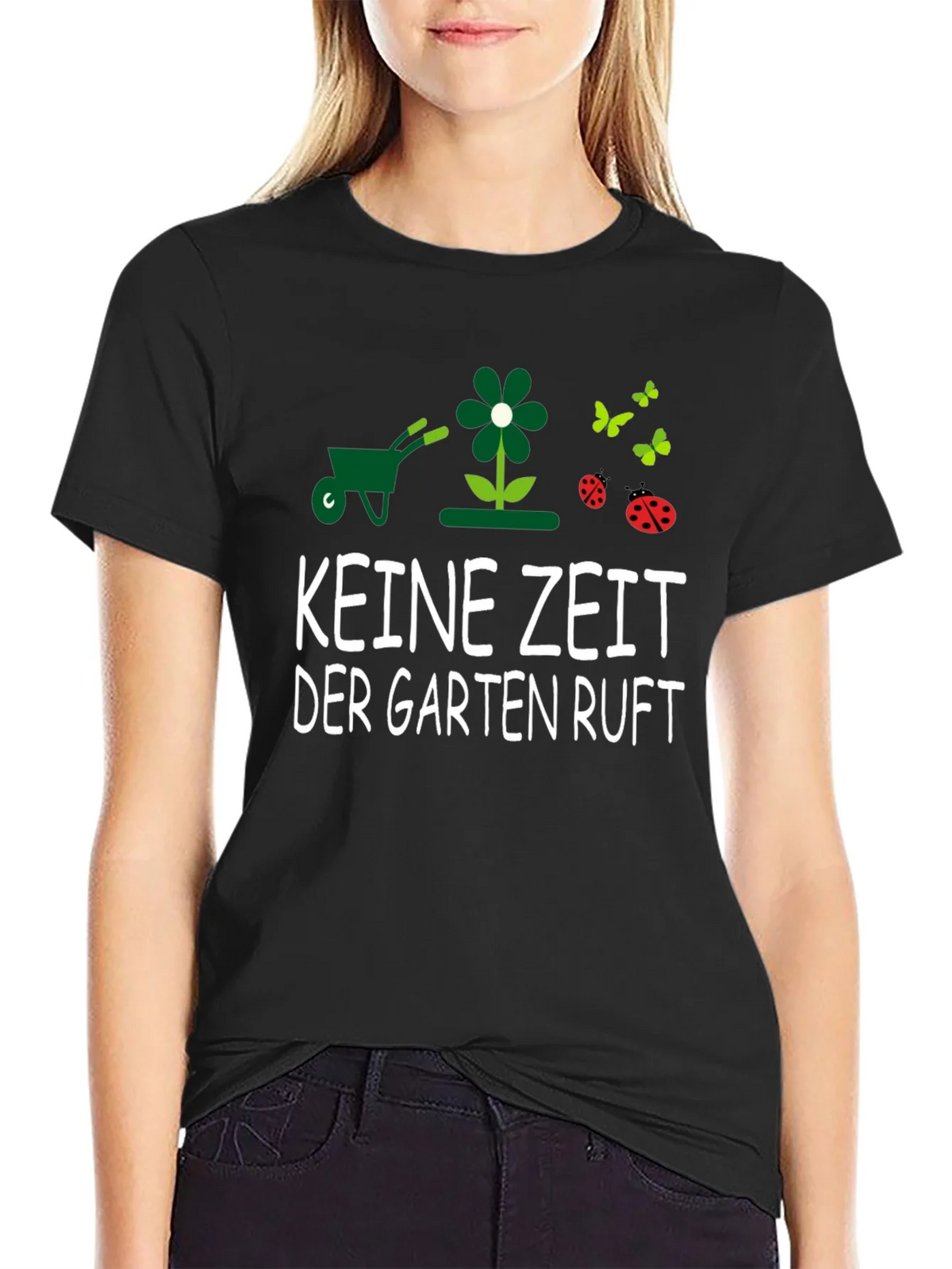 Gardening T-Shirt - KEINE ZEIT DER GARTEN RUFT - Garden product image 2