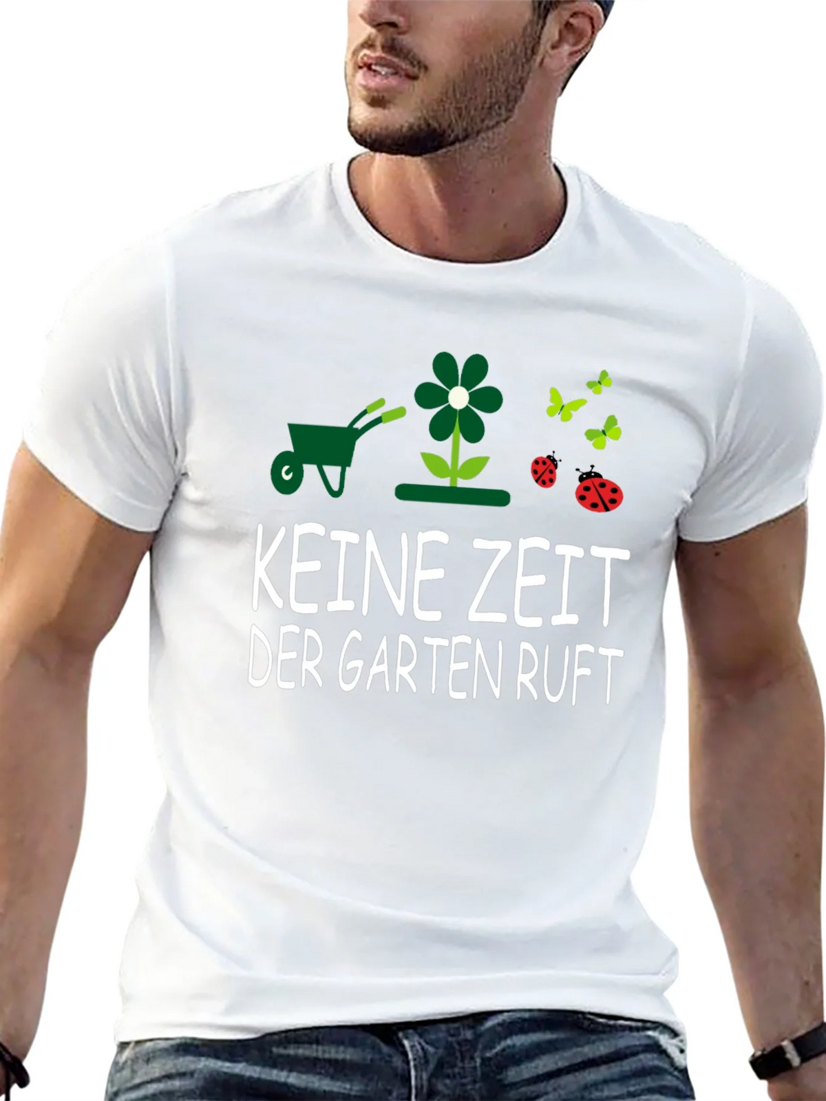 Gardening T-Shirt - KEINE ZEIT DER GARTEN RUFT - Garden product image 12