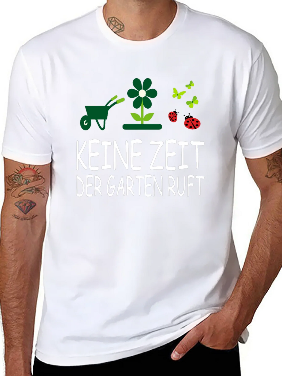 Gardening T-Shirt - KEINE ZEIT DER GARTEN RUFT - Garden product image 7