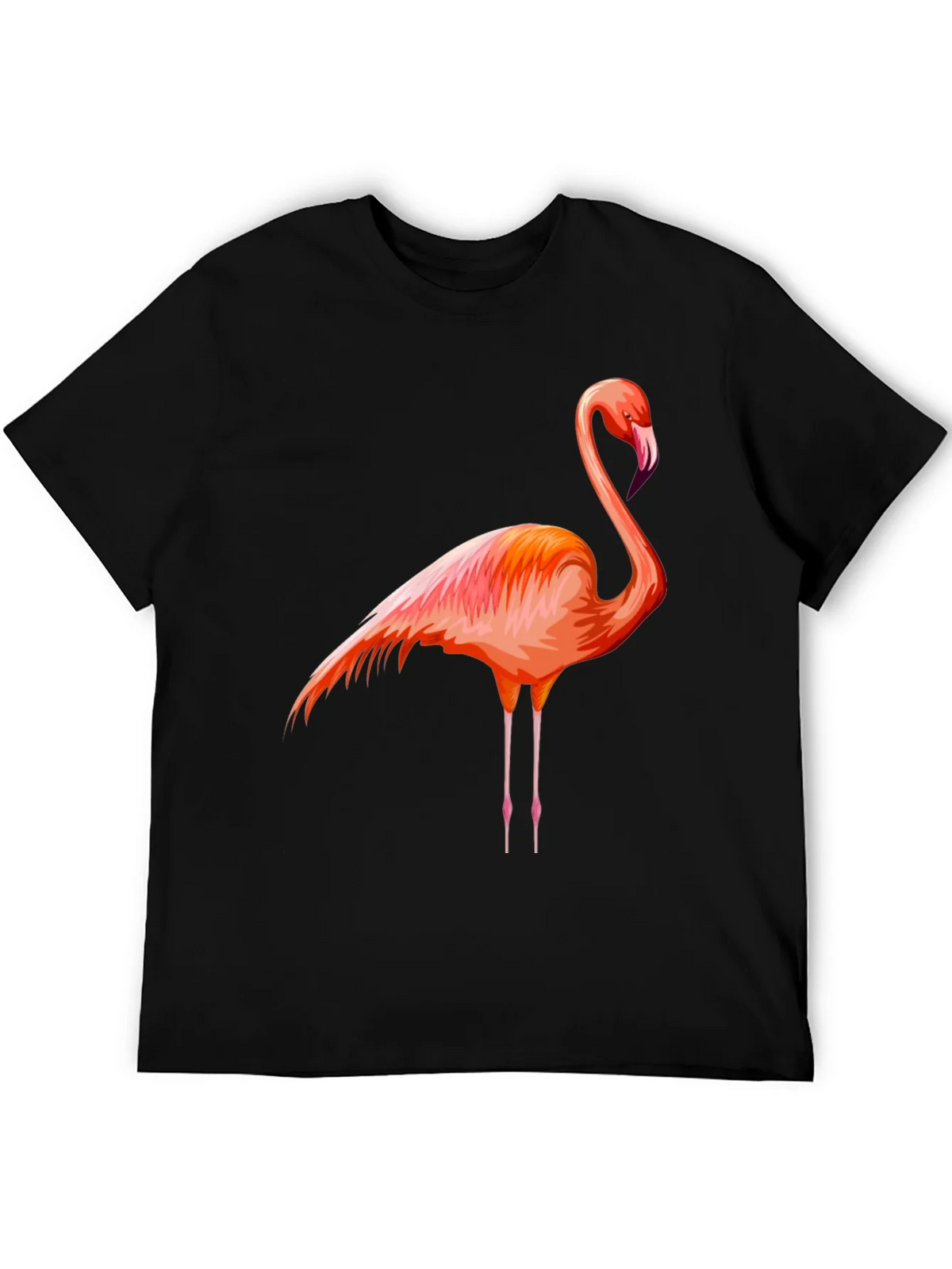 Flamingo Graphic Tee - Black Cotton Comfort product image 5
