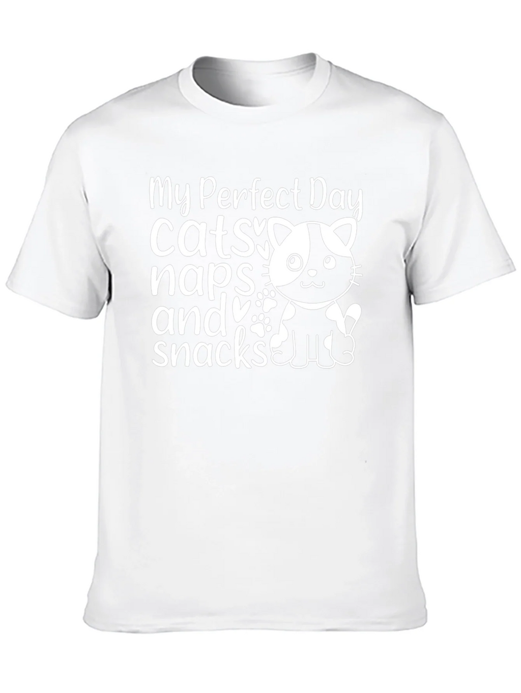 My Perfect Day Cats Naps & Snacks T-Shirt product image 9