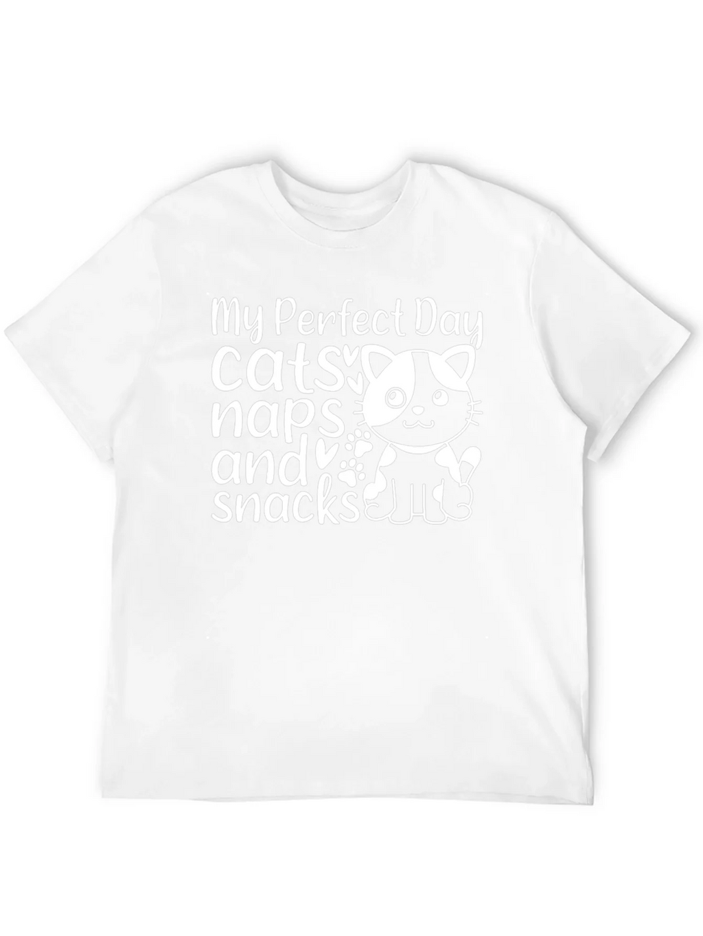 My Perfect Day Cats Naps & Snacks T-Shirt product image 11