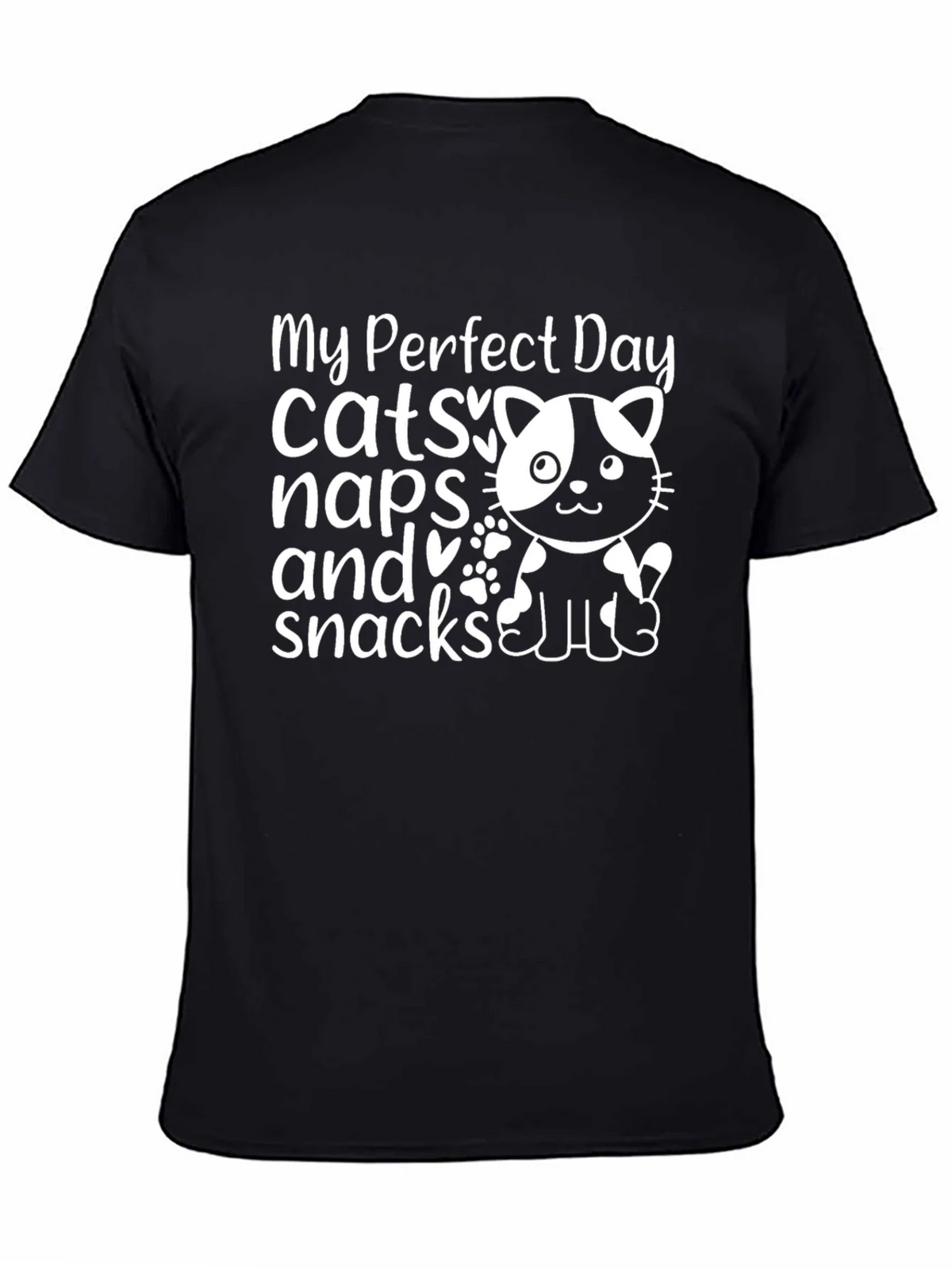 My Perfect Day Cats Naps & Snacks T-Shirt product image 4