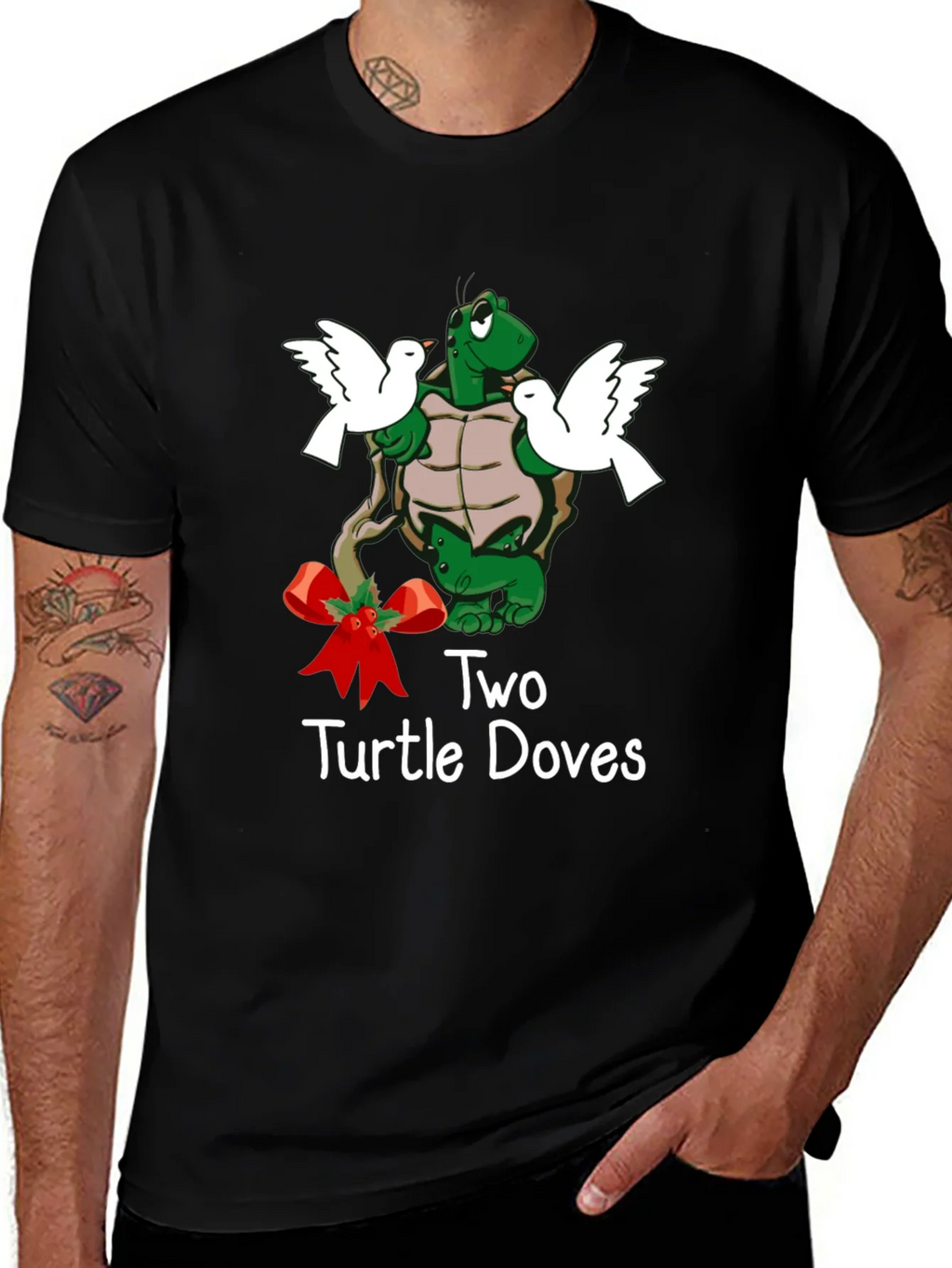 Two Turtle Doves Christmas T-Shirt product image 1
