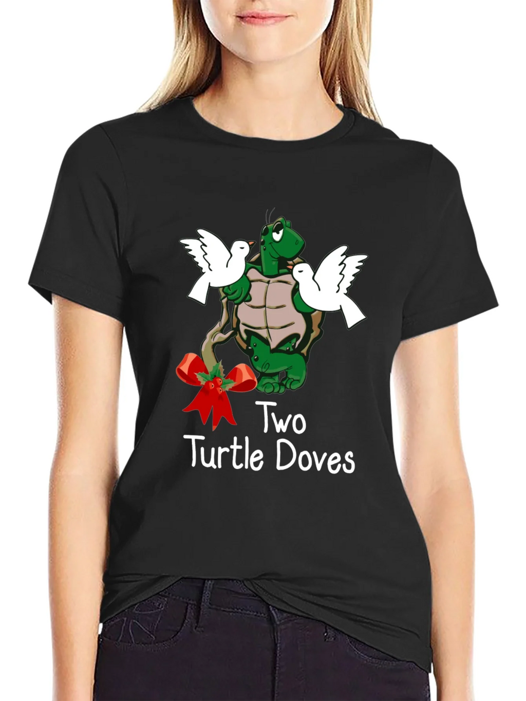 Two Turtle Doves Christmas T-Shirt product image 2