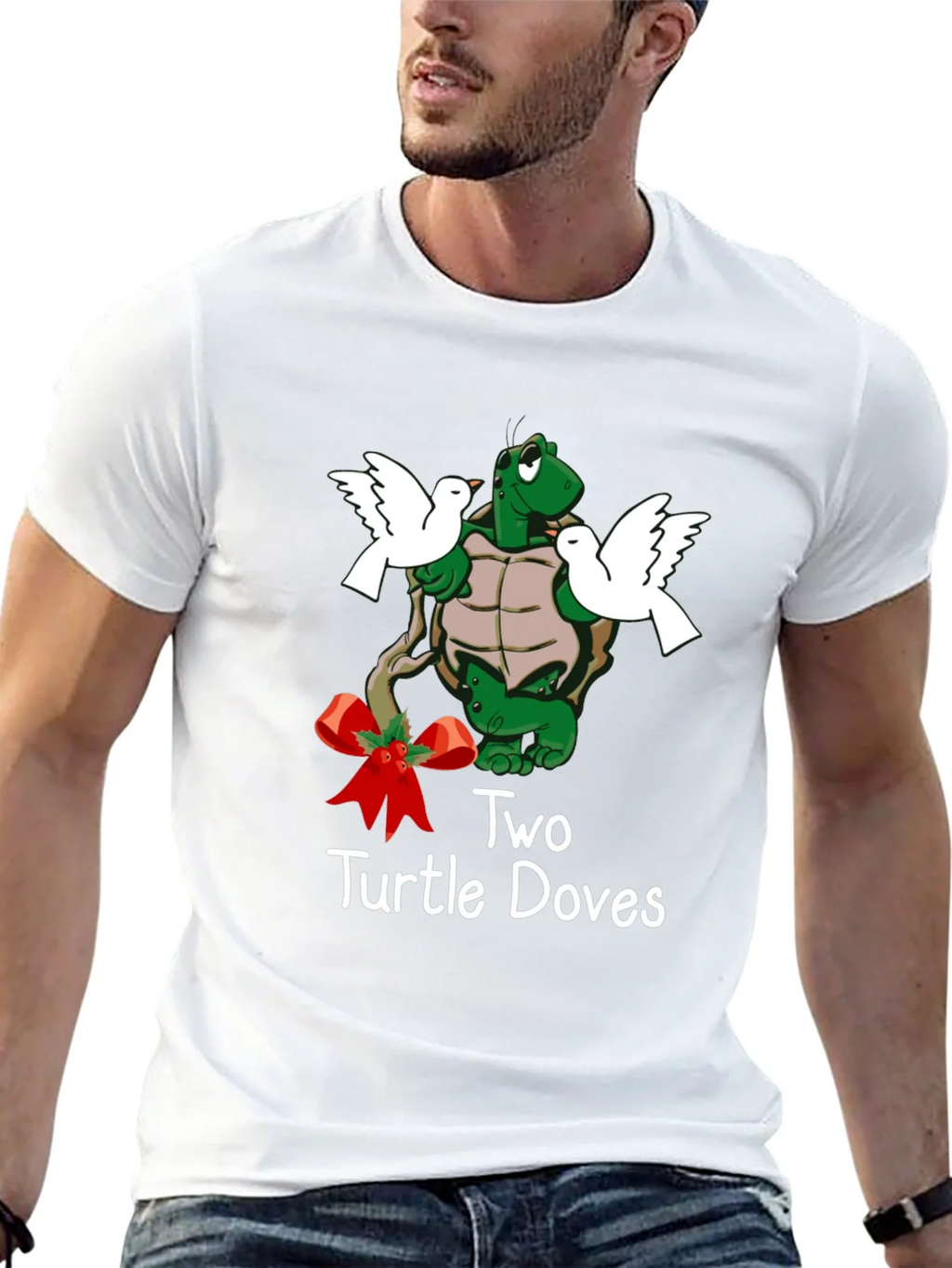 Two Turtle Doves Christmas T-Shirt product image 12