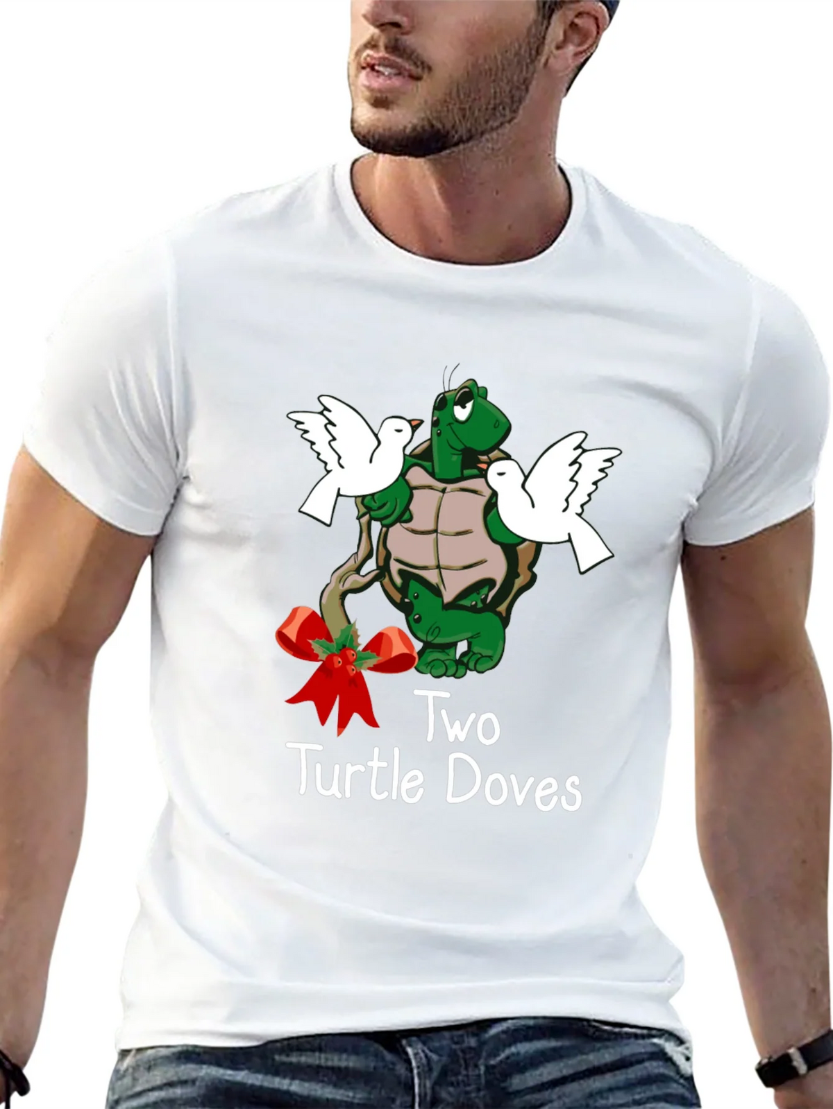 Two Turtle Doves Christmas T-Shirt product image 12