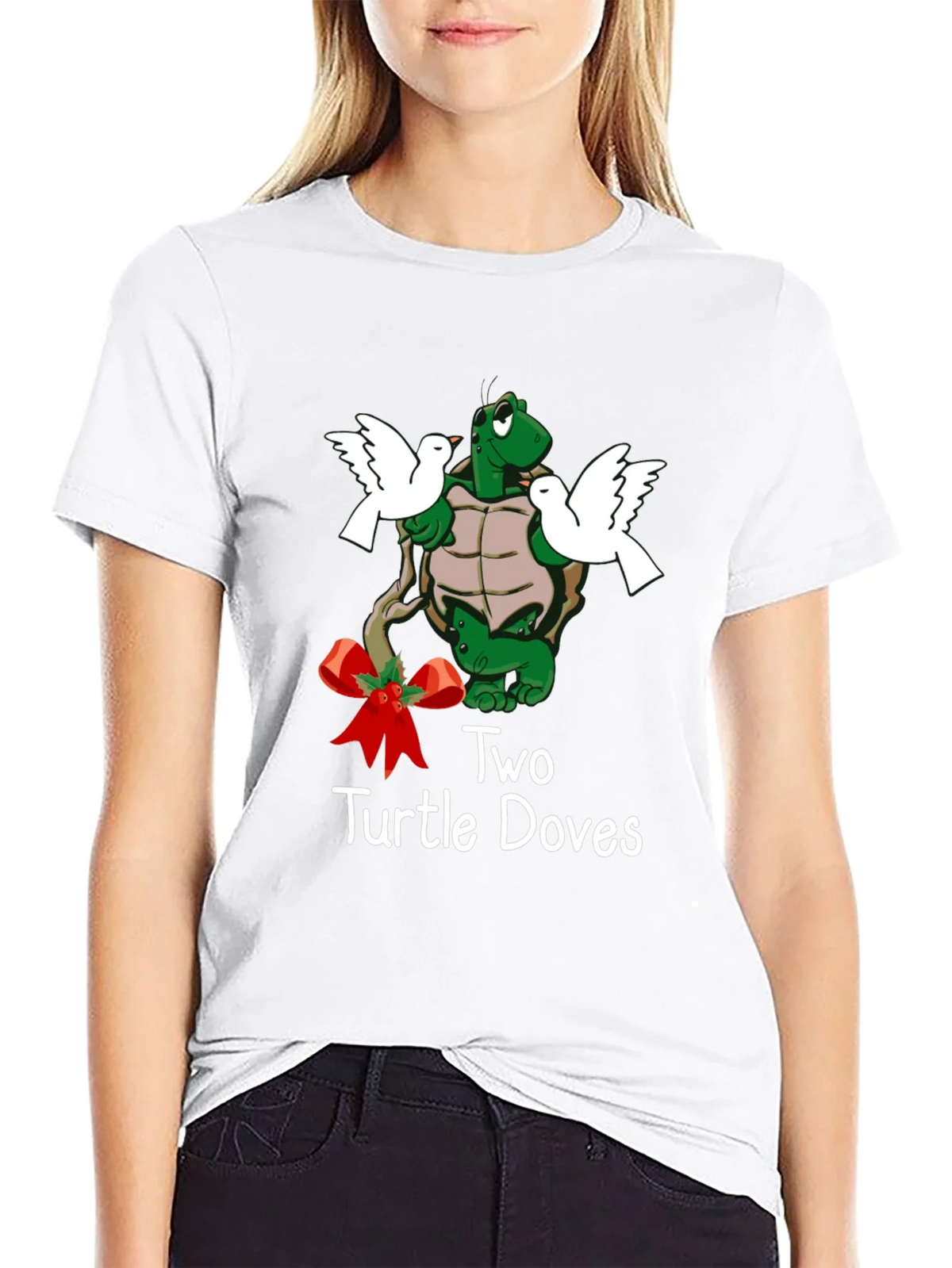 Two Turtle Doves Christmas T-Shirt product image 8