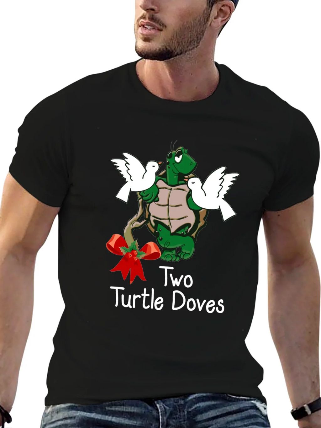 Two Turtle Doves Christmas T-Shirt product image 6
