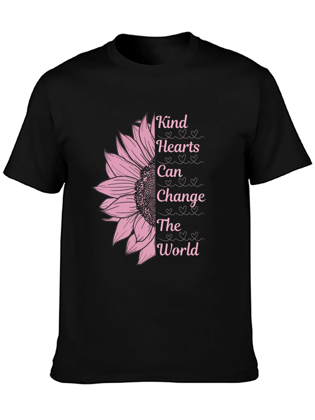 Kind Hearts Sunflower Graphic T-Shirt product image 3
