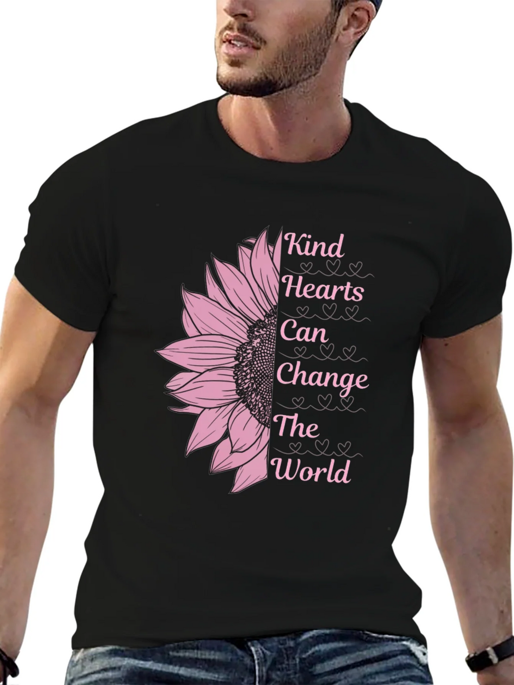 Kind Hearts Sunflower Graphic T-Shirt product image 6