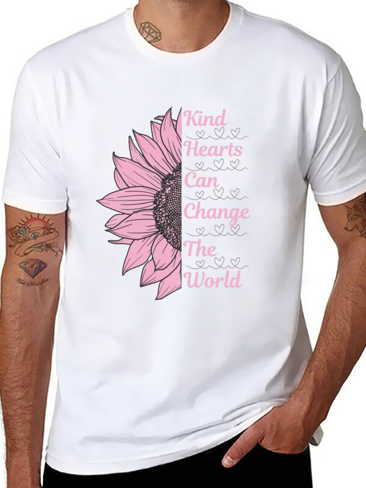Kind Hearts Sunflower Graphic T-Shirt product image 7
