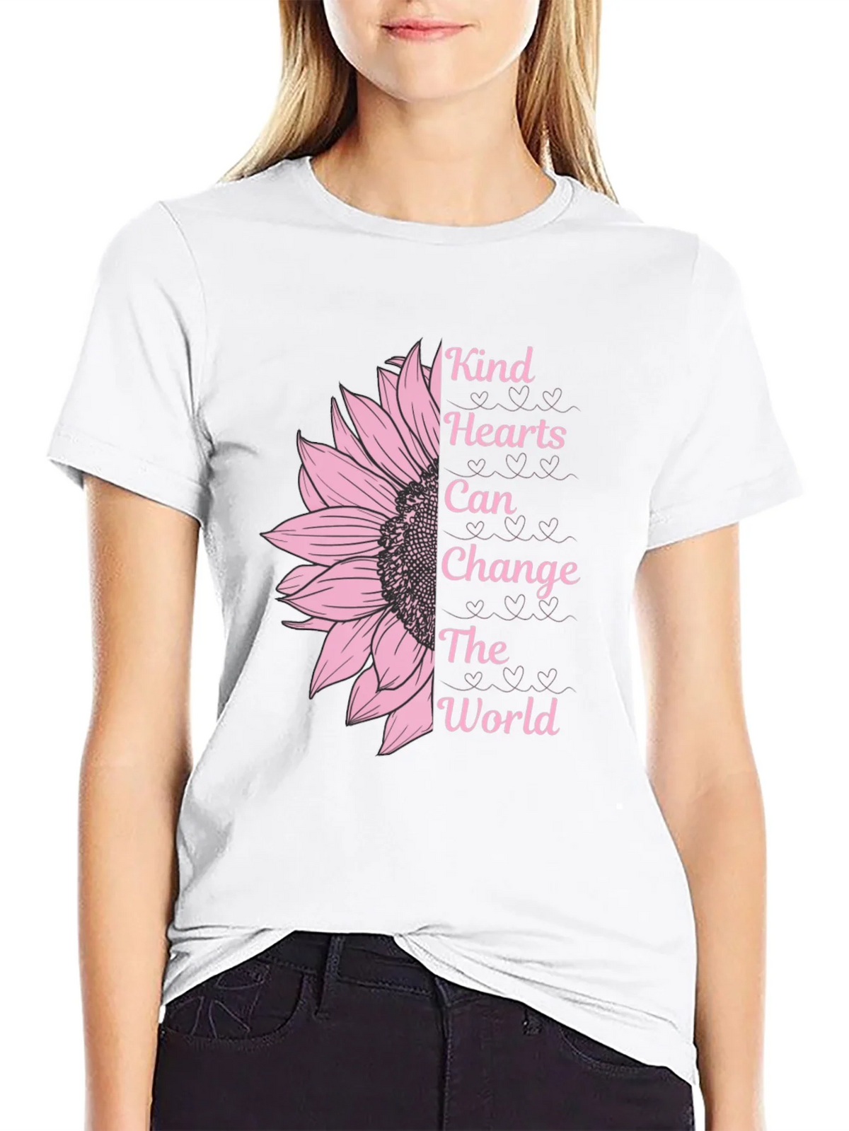 Kind Hearts Sunflower Graphic T-Shirt product image 8
