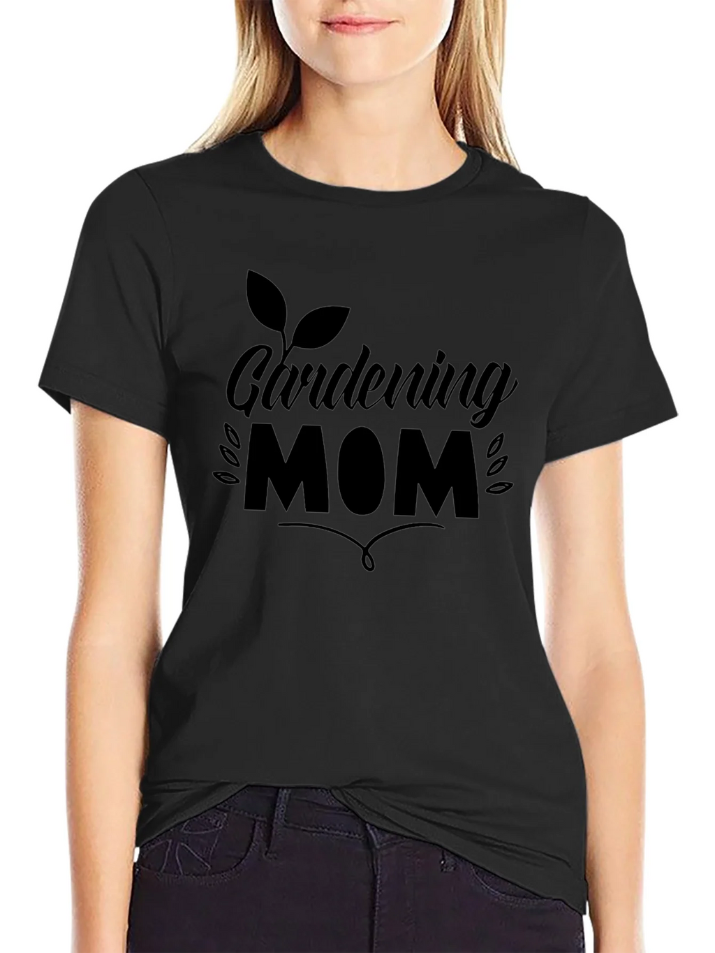 Gardening Mom Black T-Shirt product image 2