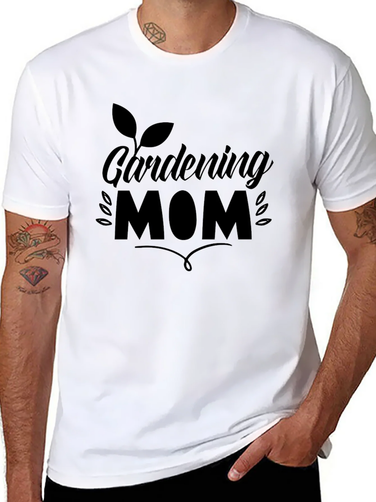 Gardening Mom Black T-Shirt product image 7