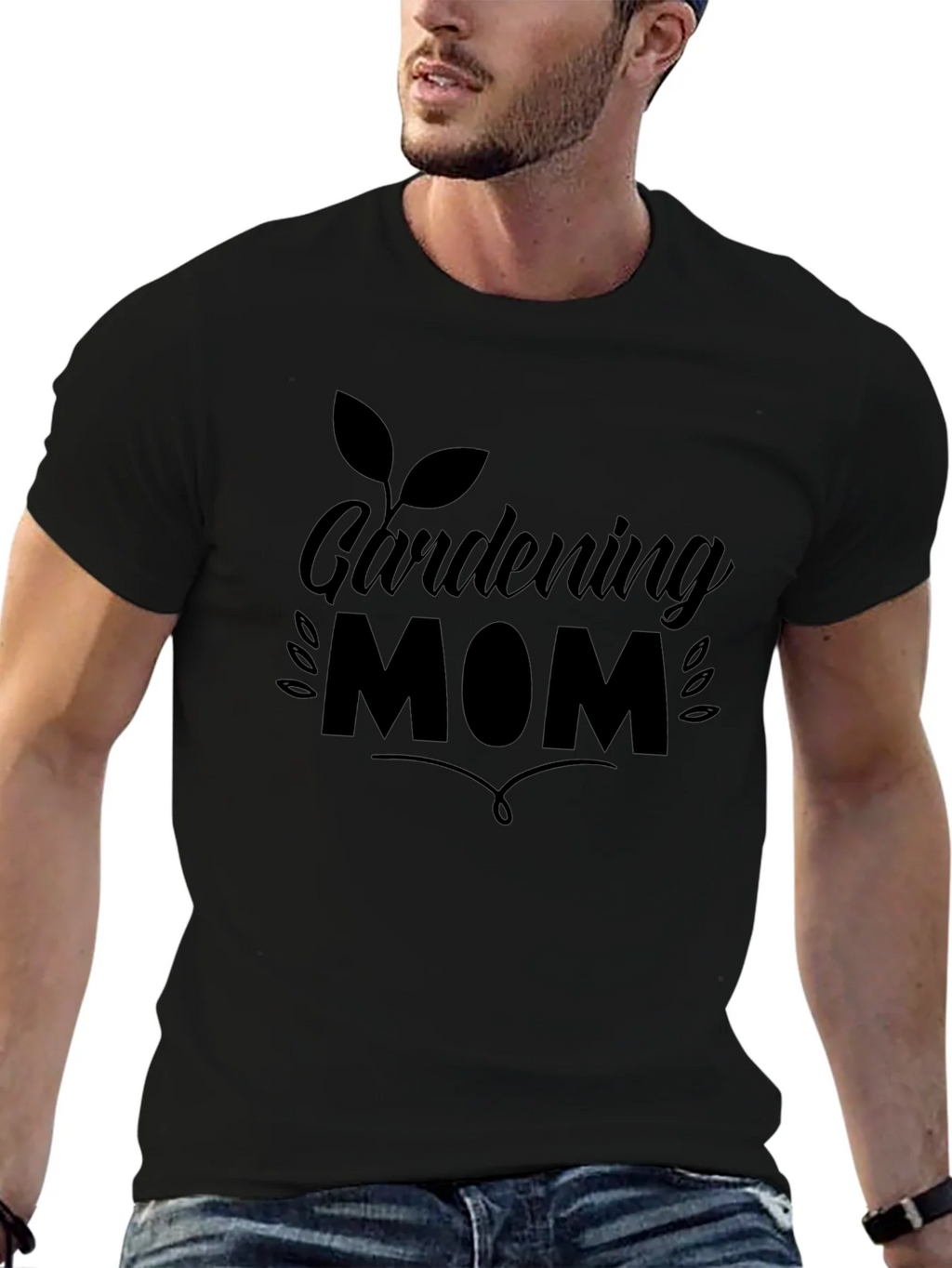 Gardening Mom Black T-Shirt product image 6