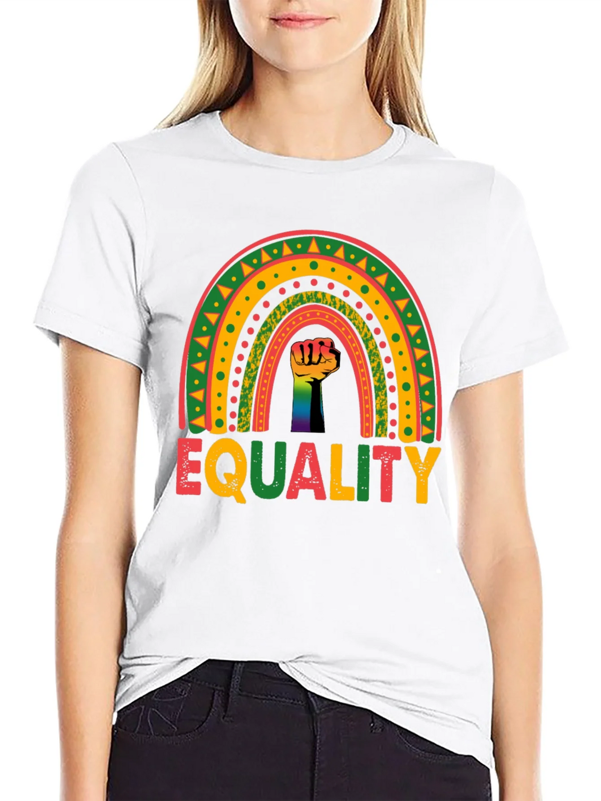 Equality Rainbow Fist T-Shirt product image 8