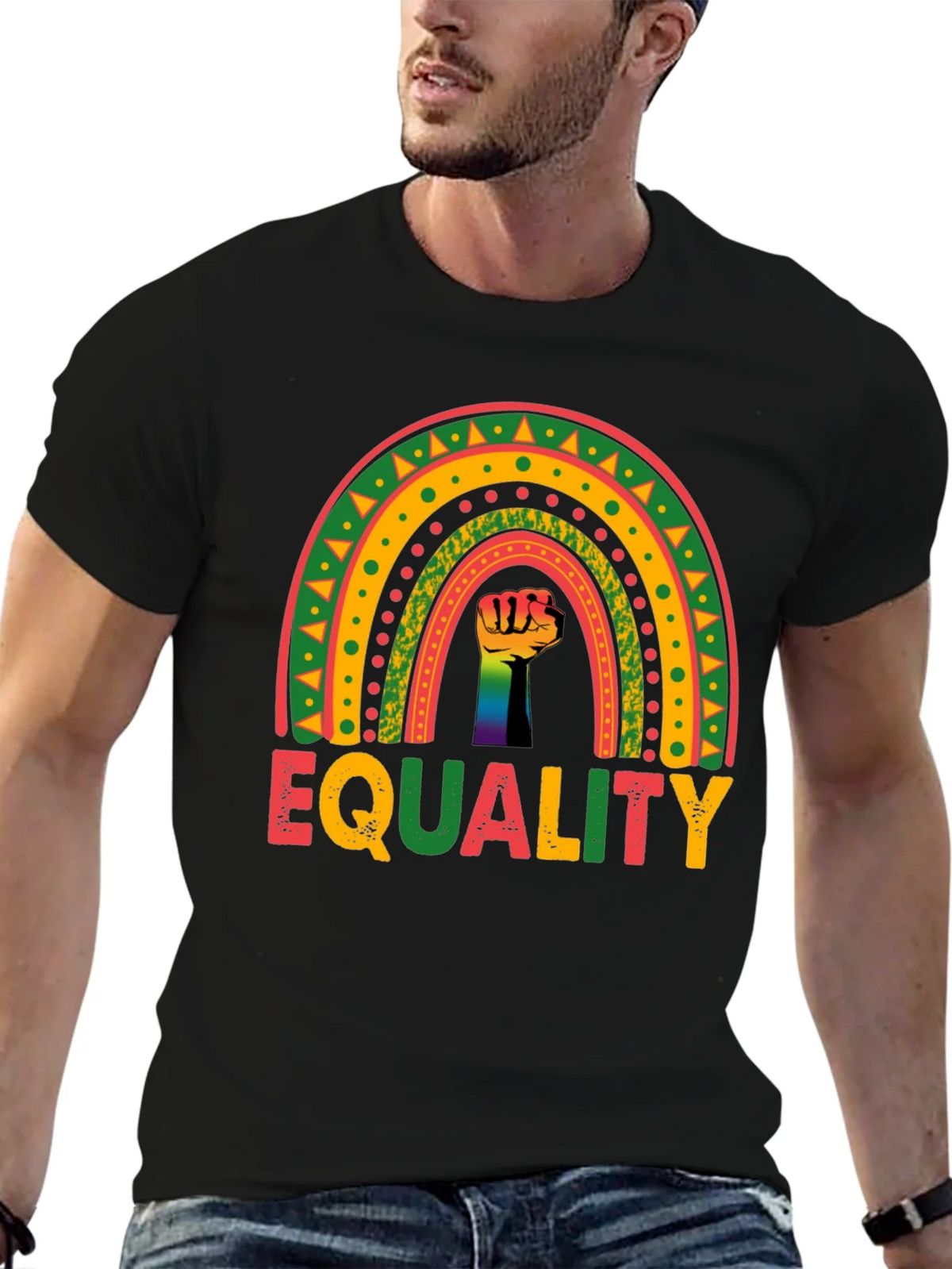 Equality Rainbow Fist T-Shirt product image 6
