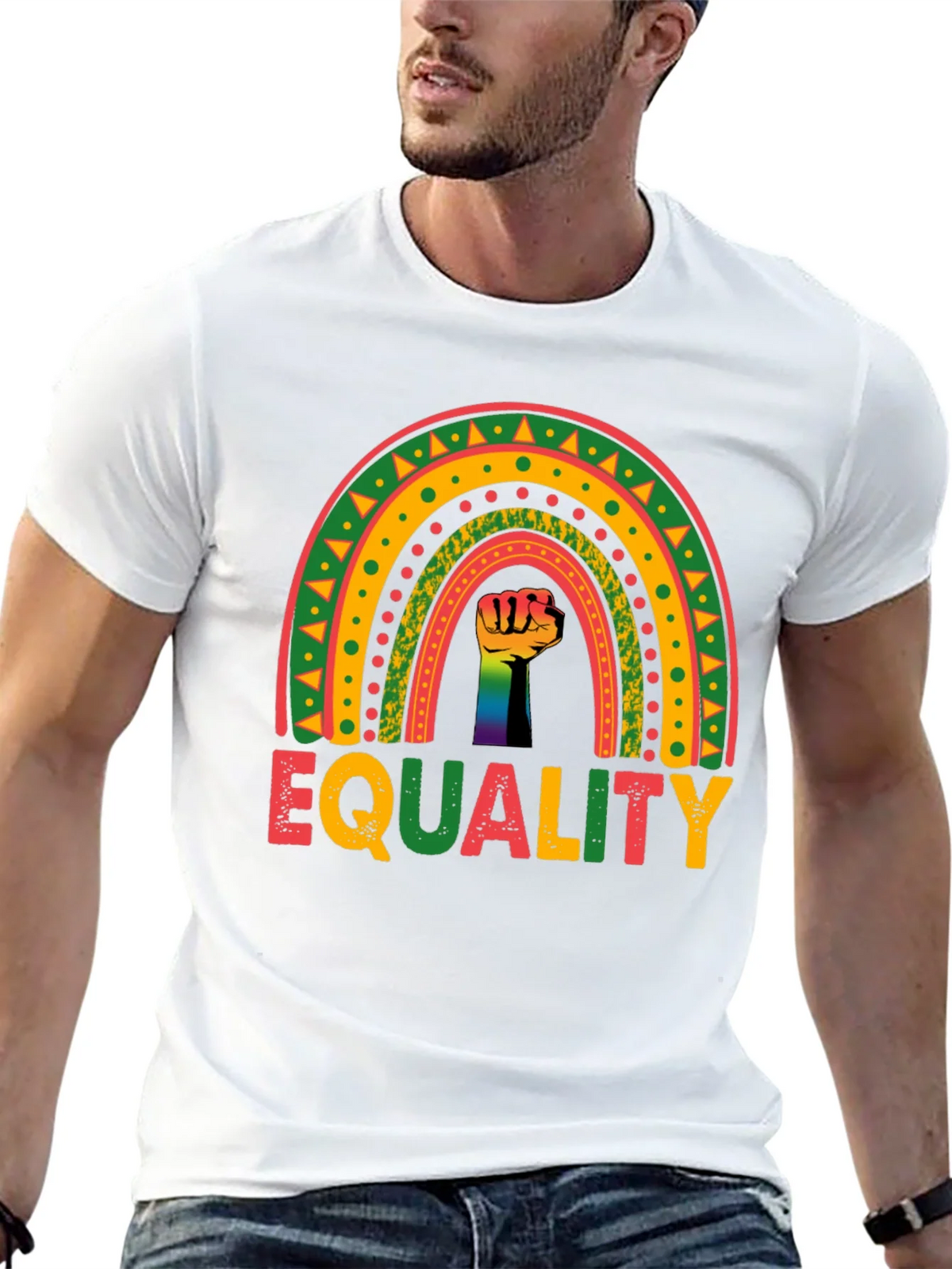 Equality Rainbow Fist T-Shirt product image 12