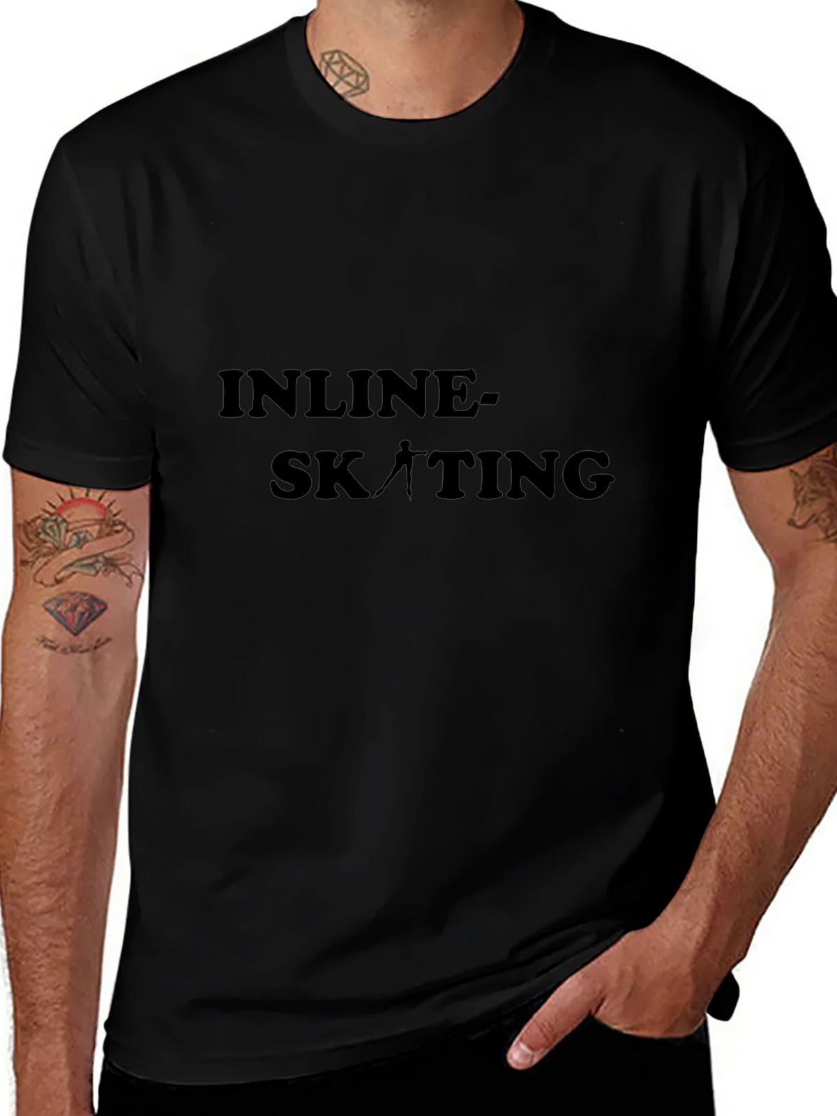 Inline Skating Graphic Tee - Sporty Casual Style product image 1