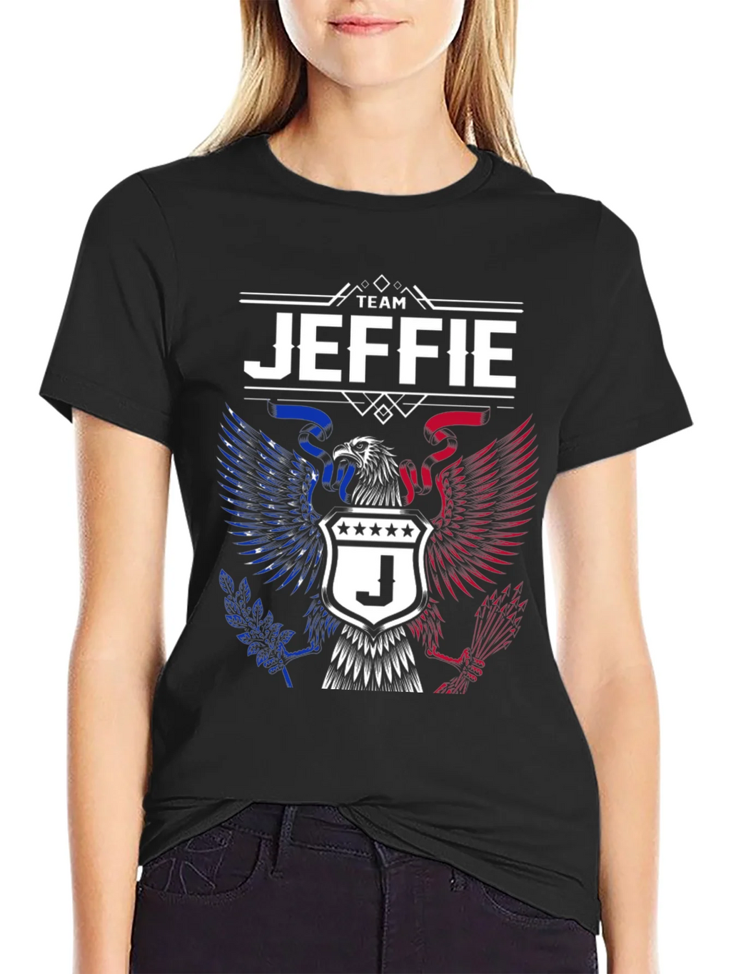 Team Jeffie Eagle Crest T-Shirt product image 2