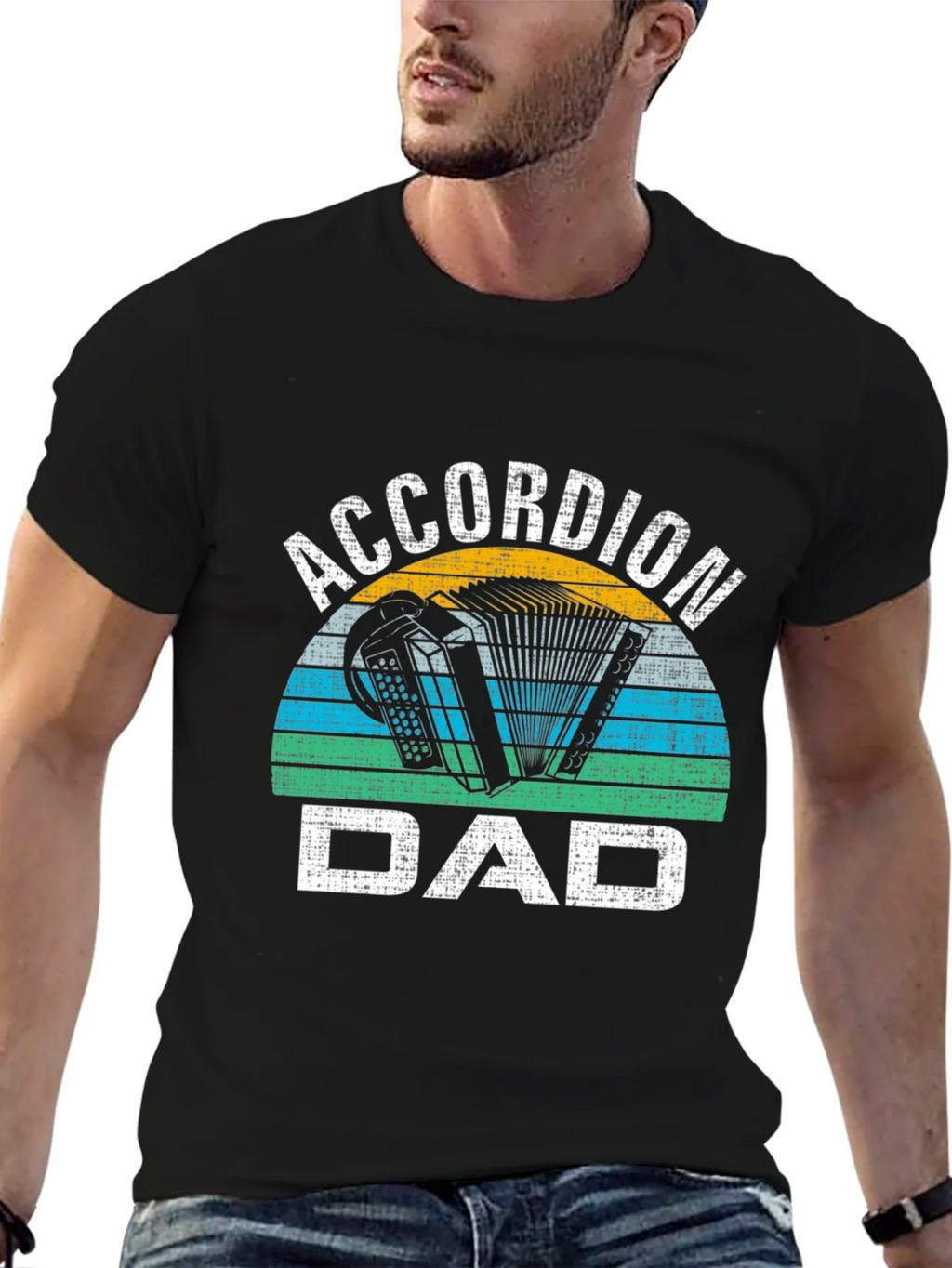 Accordion Dad Graphic Tee - Musician Gift product image 6