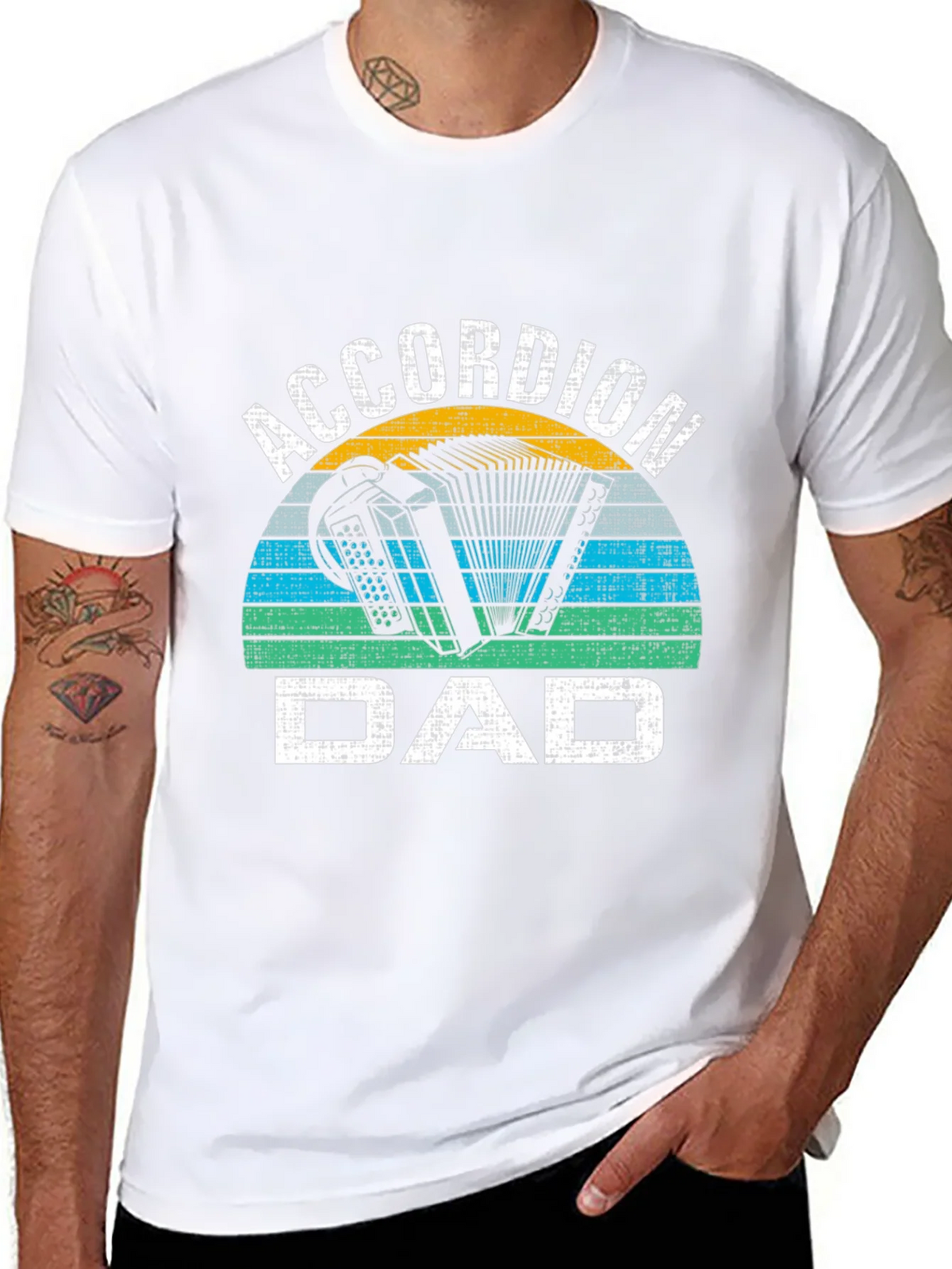 Accordion Dad Graphic Tee - Musician Gift product image 7