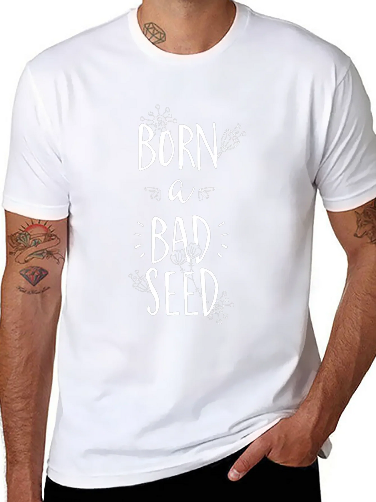 Born A Bad Seed Black Graphic Tee product image 7