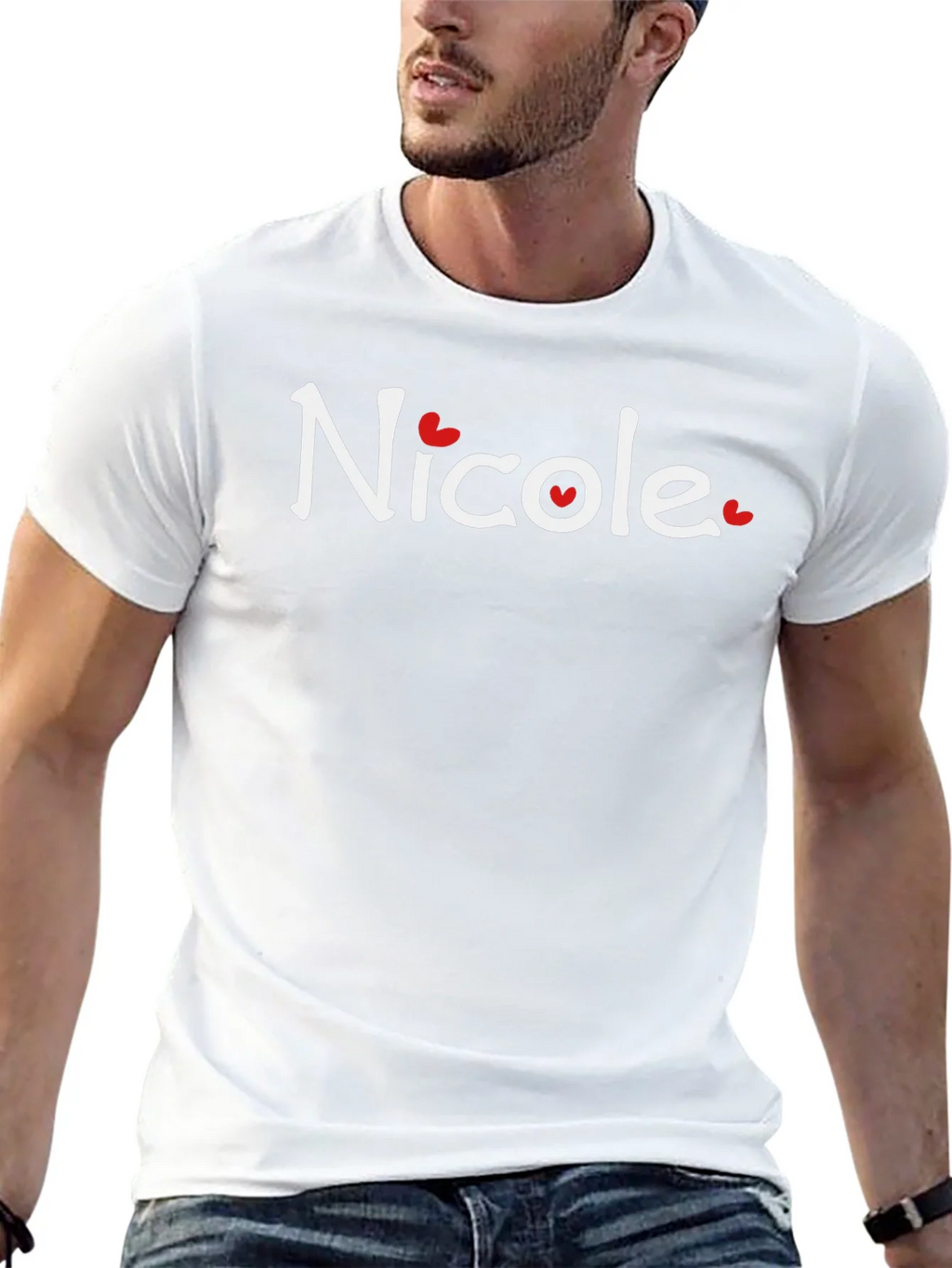 Nicole Heart Graphic T-Shirt - Soft Cotton Blend product image 12