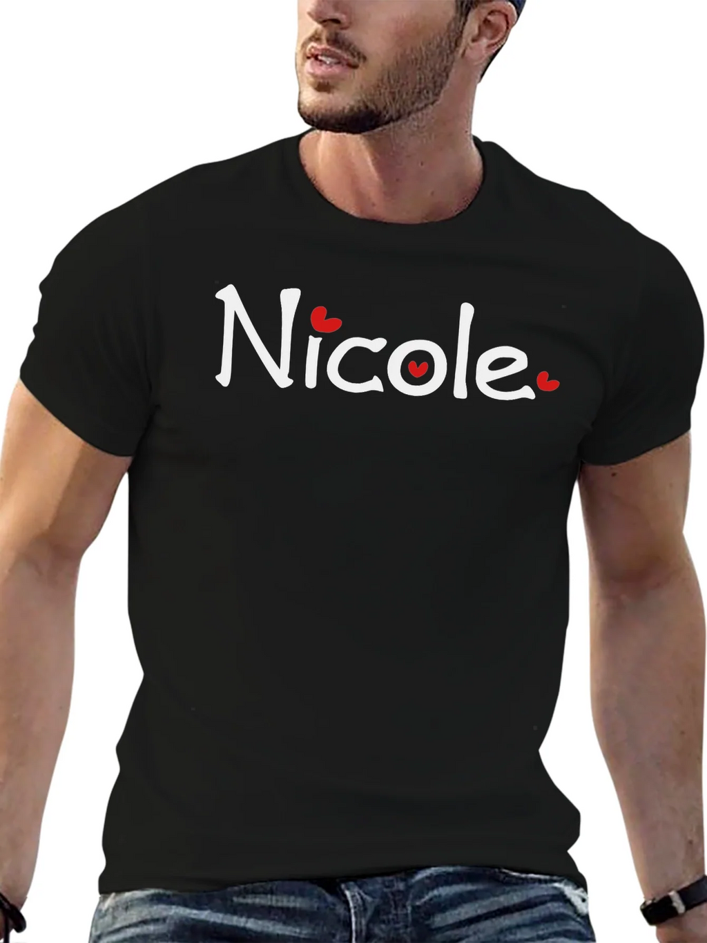 Nicole Heart Graphic T-Shirt - Soft Cotton Blend product image 6