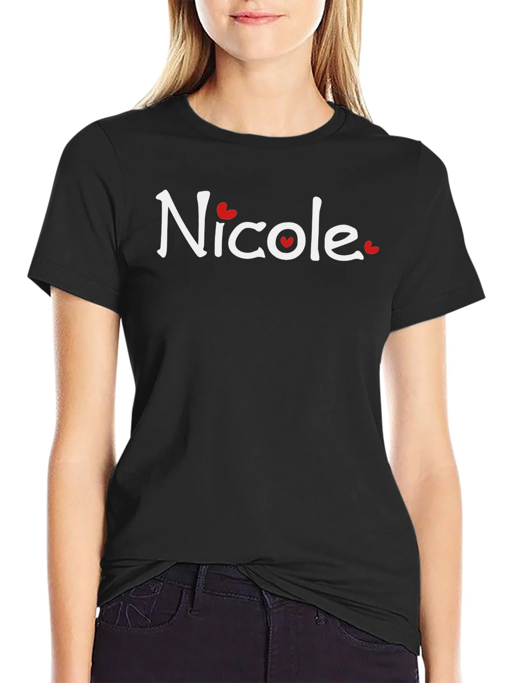 Nicole Heart Graphic T-Shirt - Soft Cotton Blend product image 2