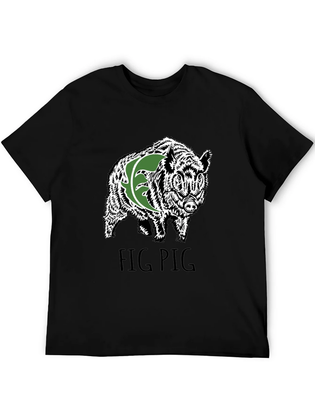 Fig Pig Black T-Shirt product image 5