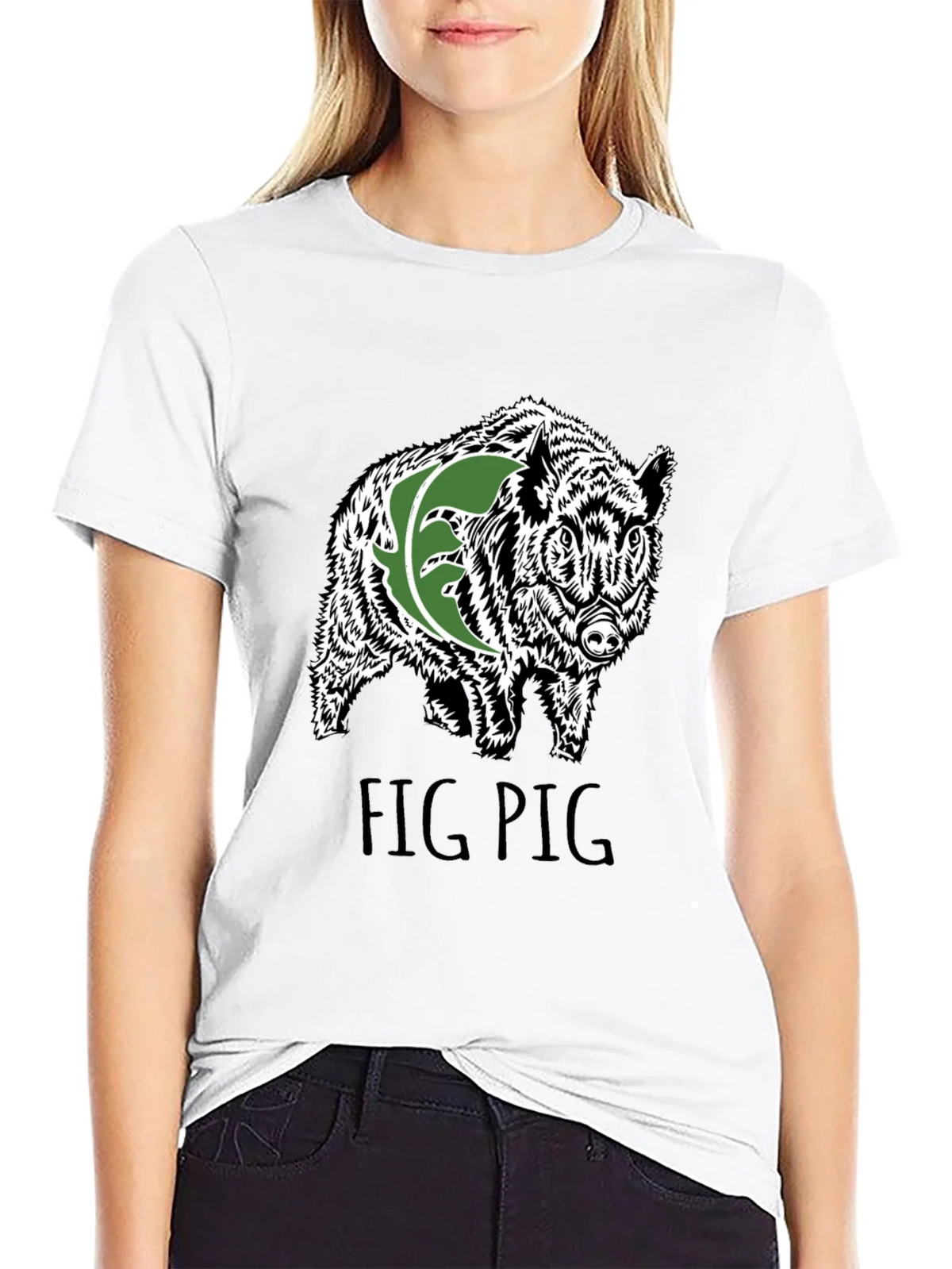 Fig Pig Black T-Shirt product image 8