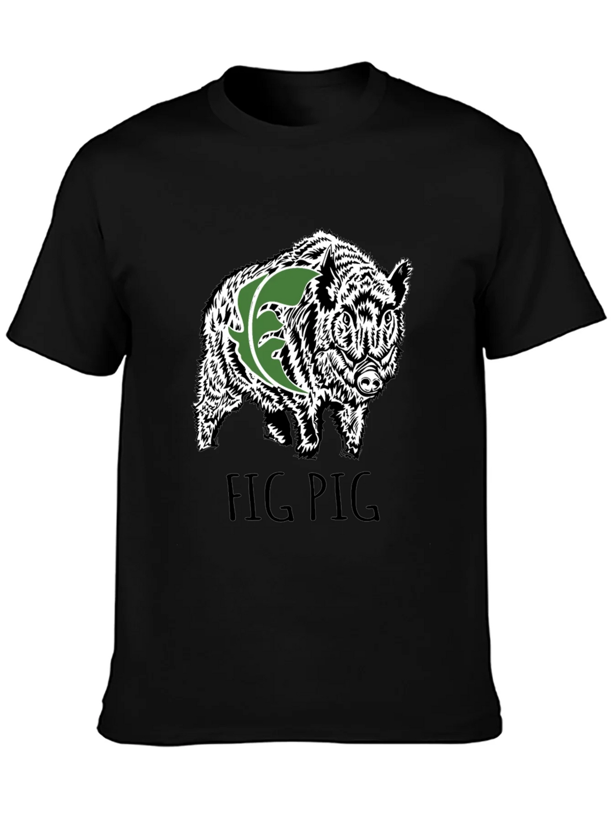 Fig Pig Black T-Shirt product image 3