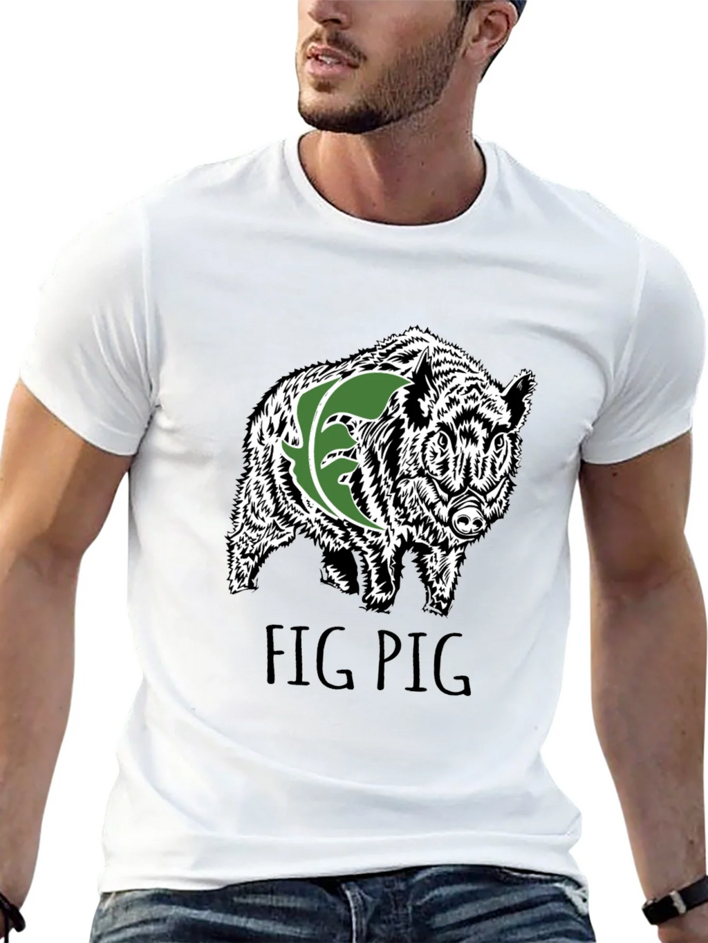 Fig Pig Black T-Shirt product image 12