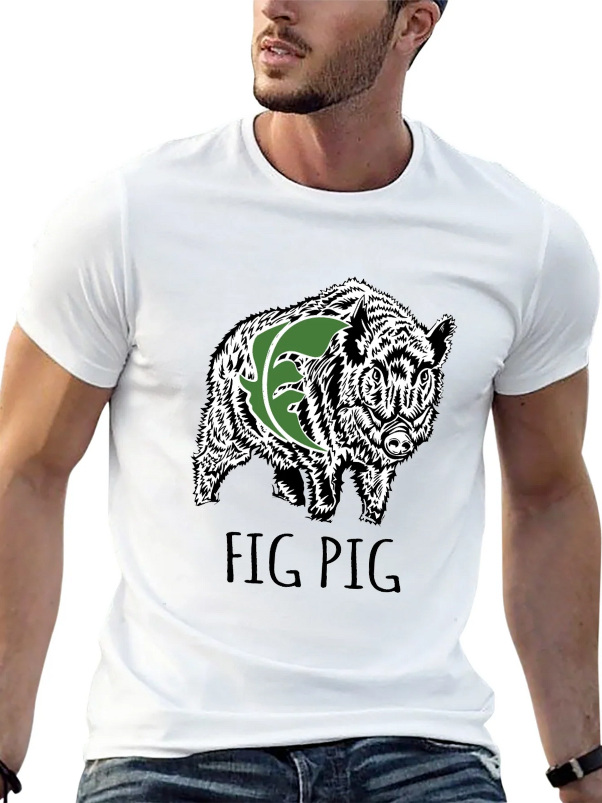 Fig Pig Black T-Shirt product image 12