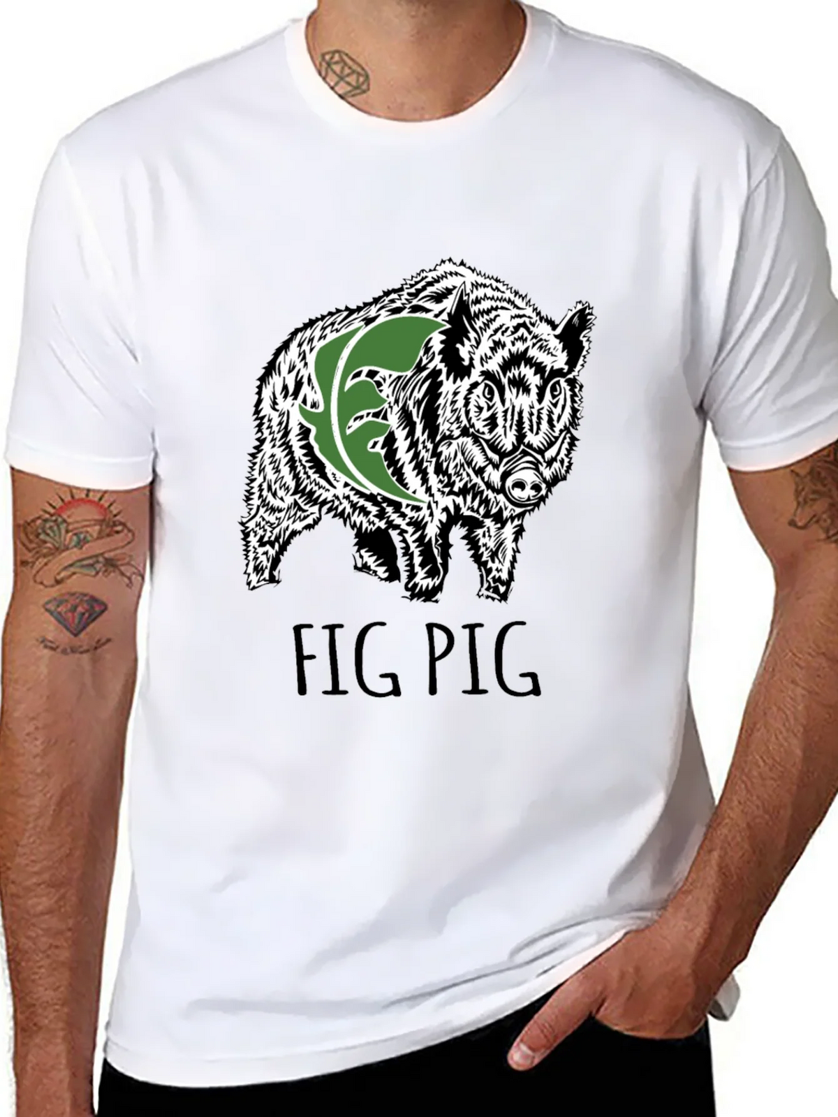 Fig Pig Black T-Shirt product image 7
